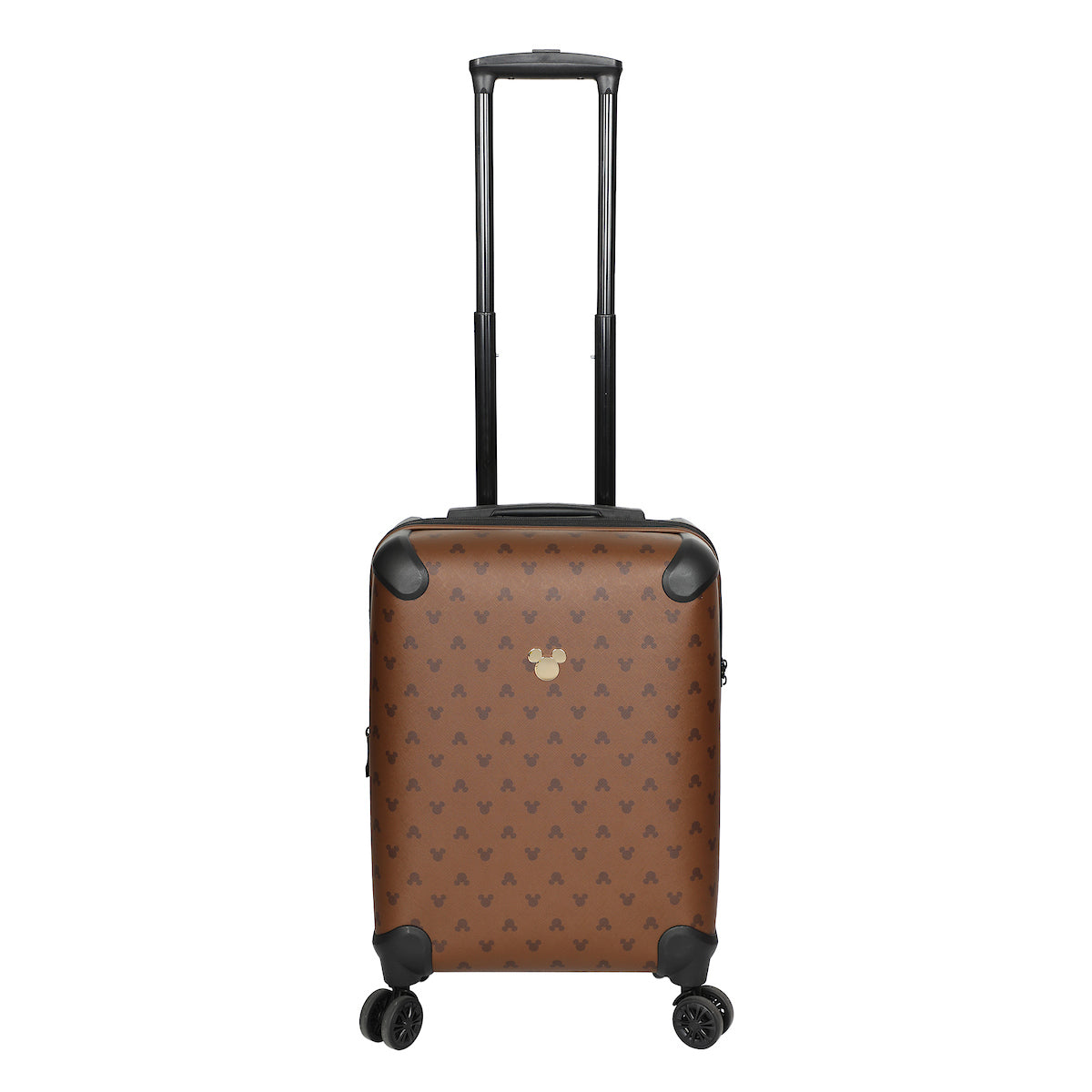 Disney Mickey Mouse Ears 22" Brown Rolling Luggage