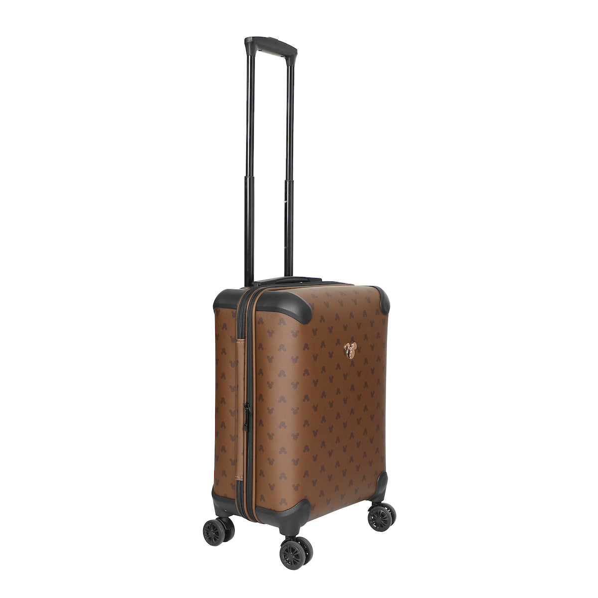Disney Mickey Mouse Ears 22" Brown Rolling Luggage
