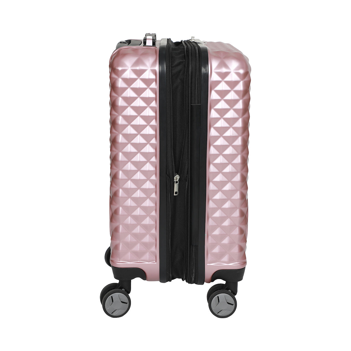 Disney Minnie Mouse Rose Gold 20" Carry-On Luggage With Wheels And Retractable Handle