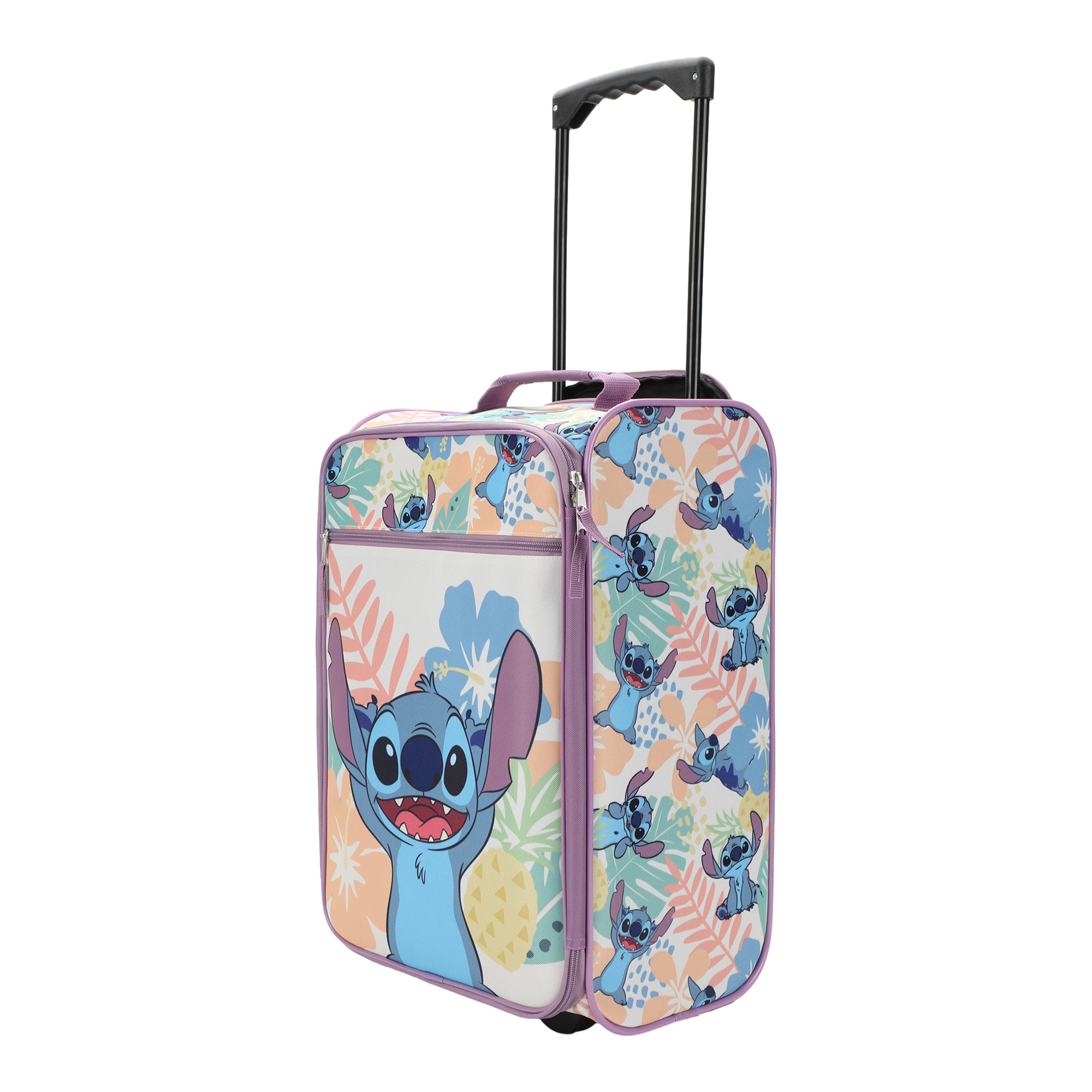 Lilo & Stitch Tropical Fruit & Flowers 18" Youth Pilot Case Carry On Luggage Suitcase