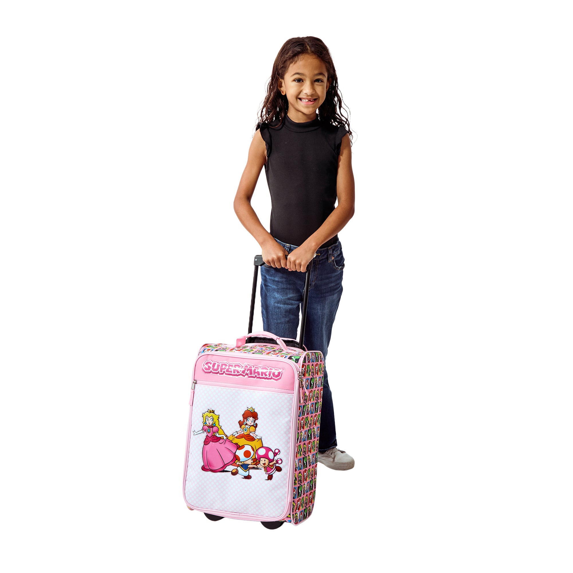 Super Mario Bros Character Squares 18" Soft-Sided Luggage