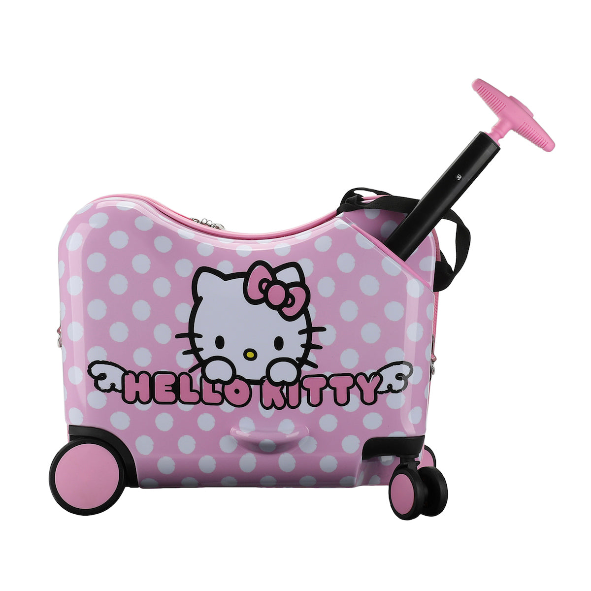 Hello Kitty Character Face Pink Ride-On Luggage