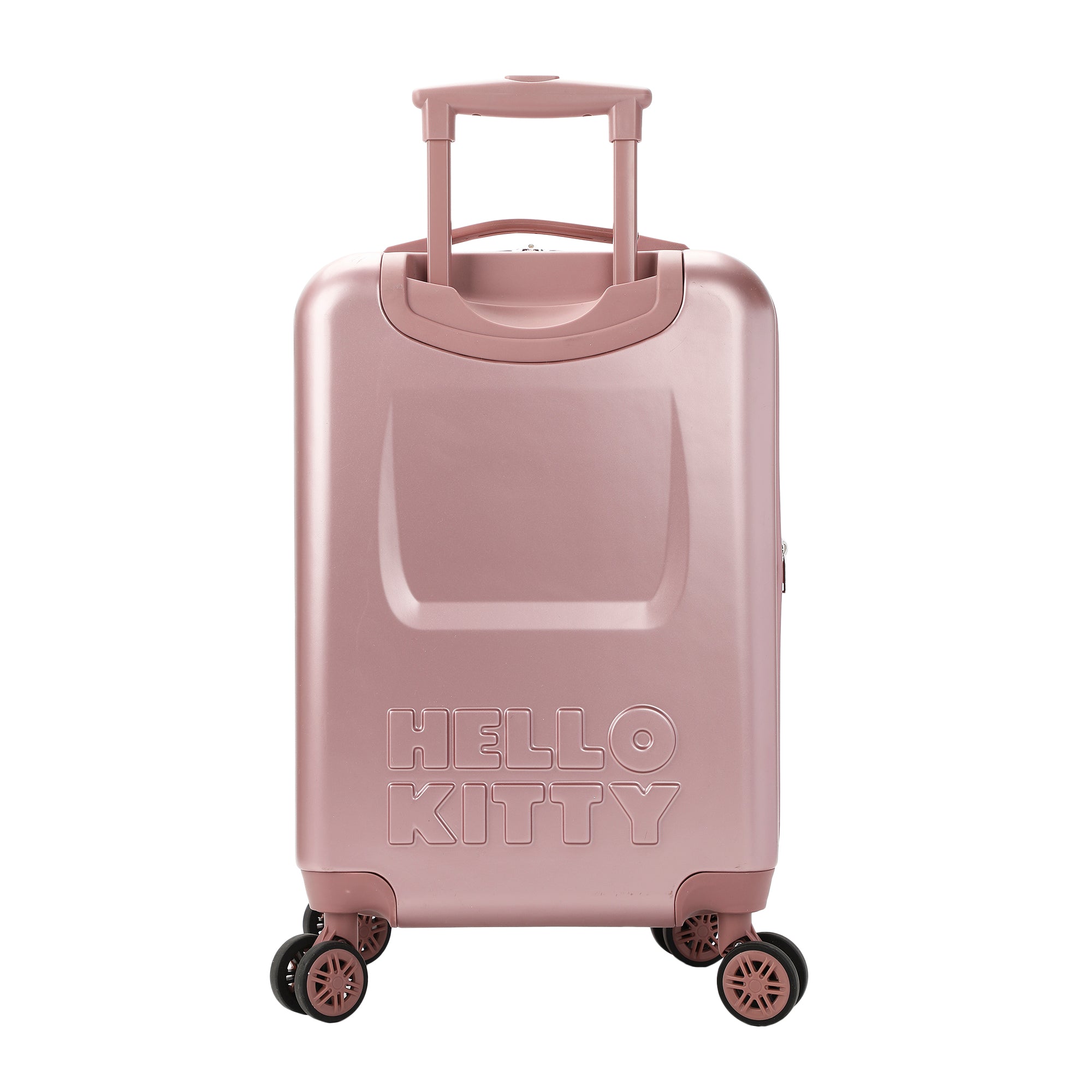 Hello Kitty Character Print Pink Plaid 20" Adult Hardside Carry-on Rolling Luggage