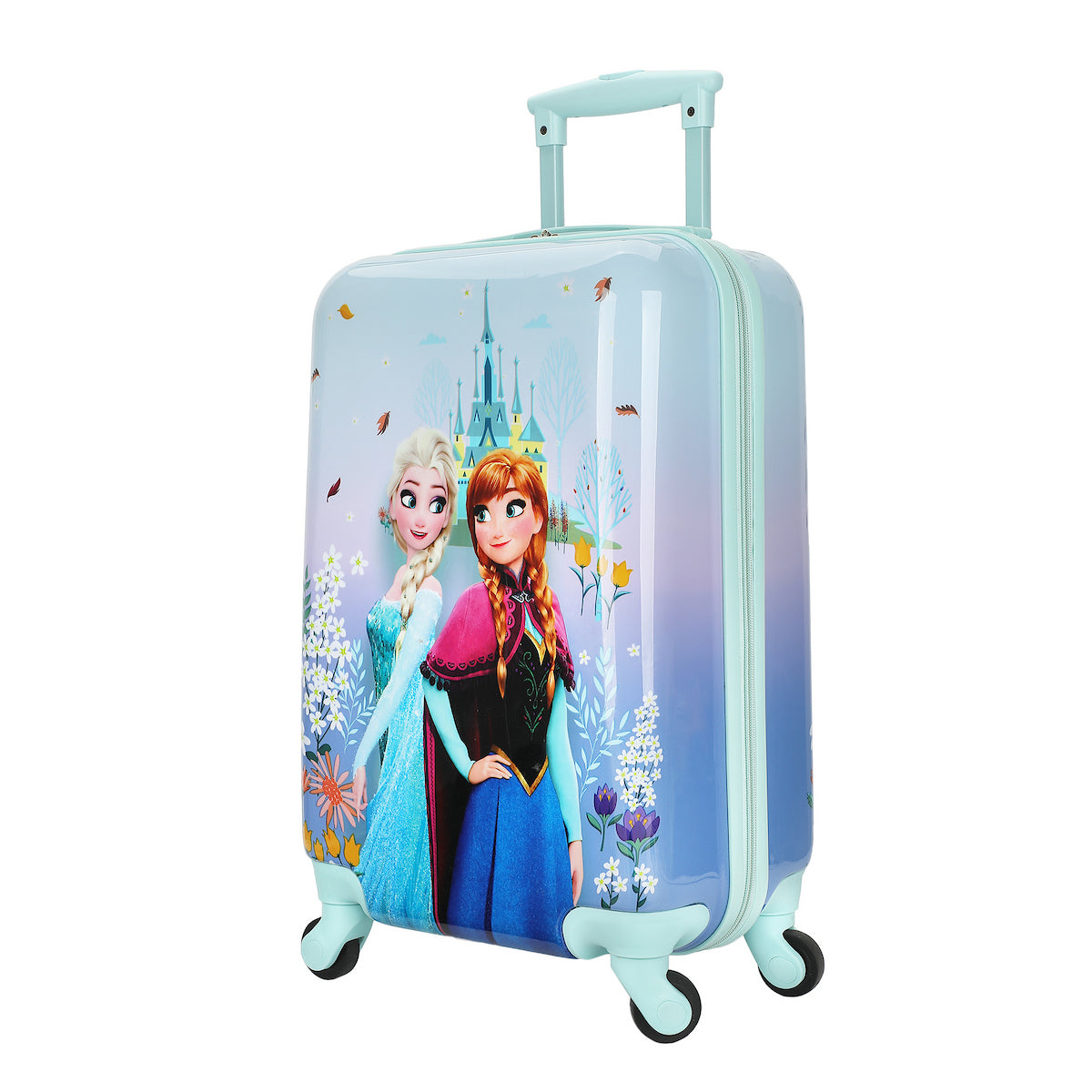 Frozen Elsa & Anna Arendelle Castle 20" Rolling Luggage