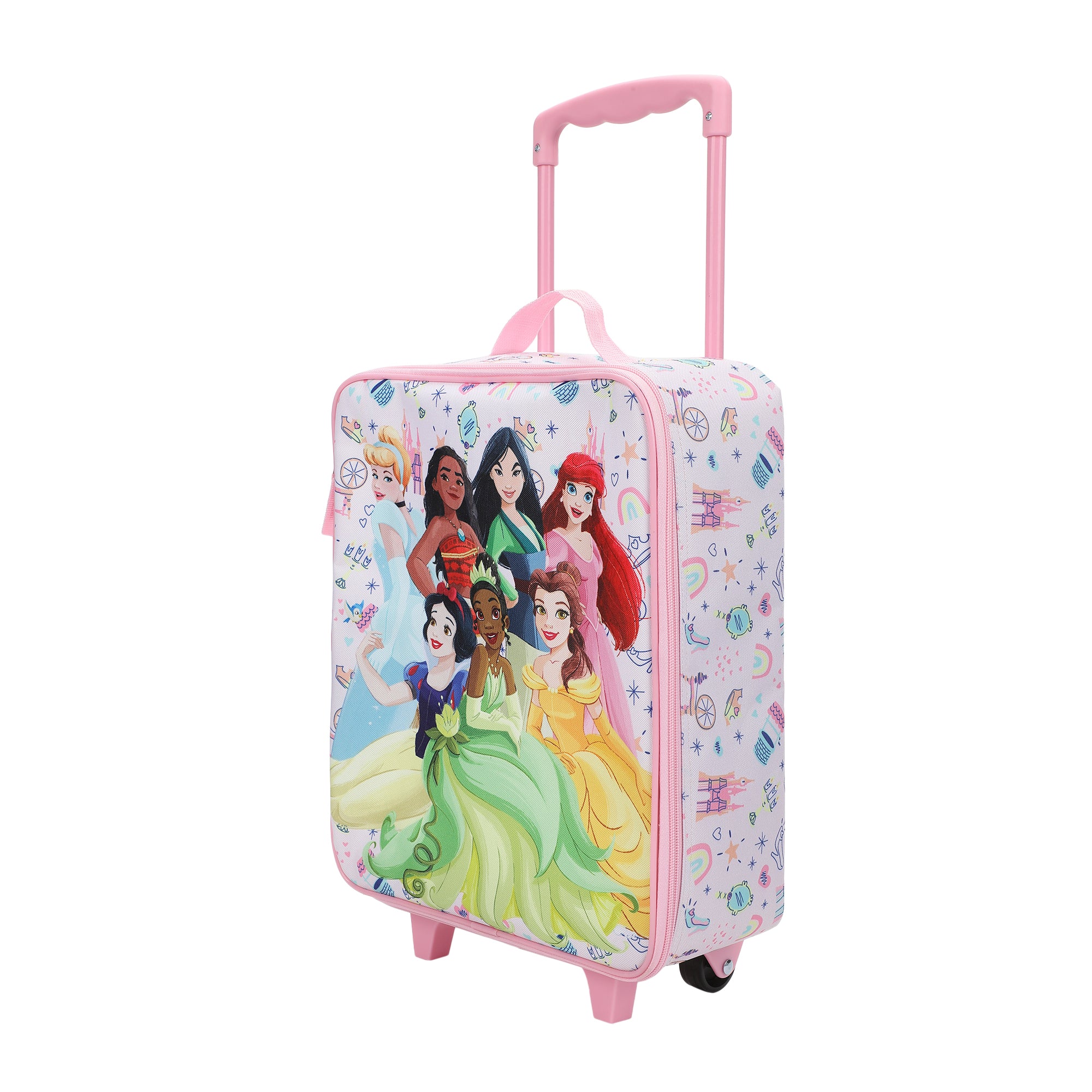 Disney Princess Group Shot & Icons 14" Youth Pink Pilot Case