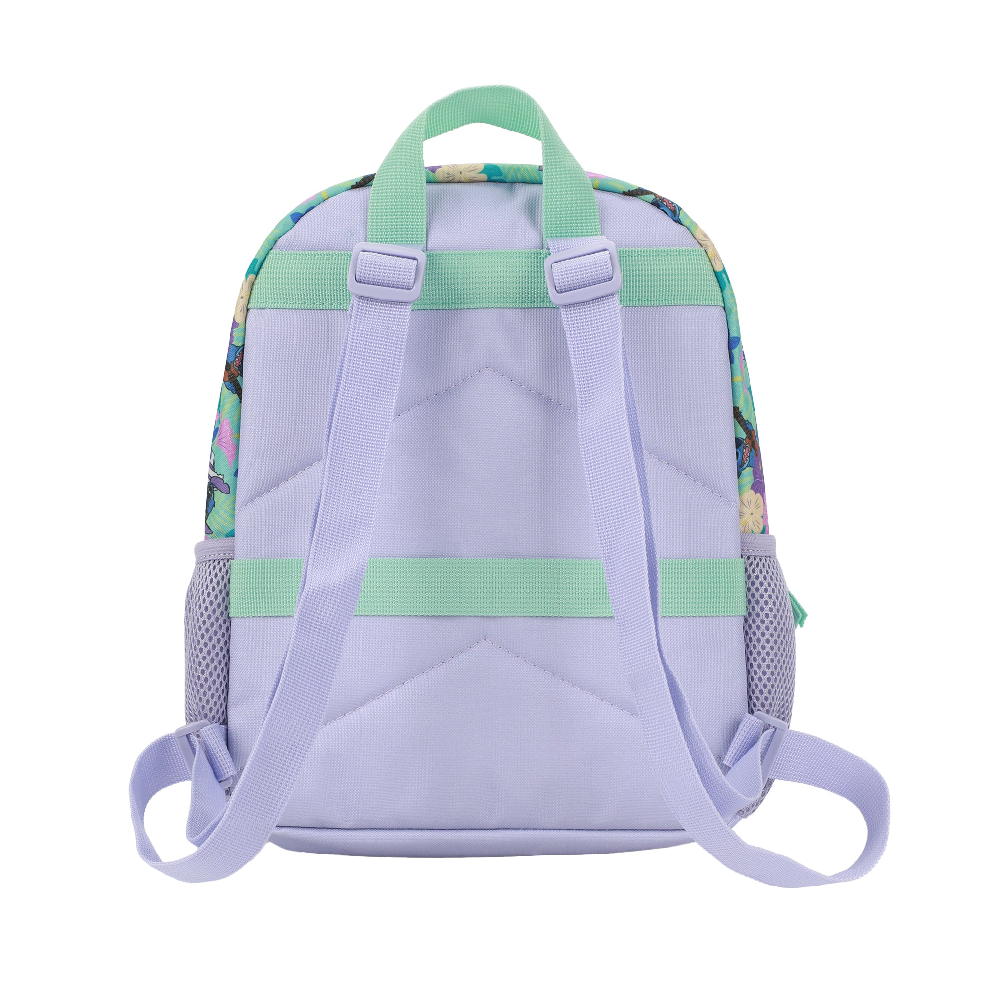 Disney Stitch Tropical Flower Print 2-Piece Youth EVA Wheeled Luggage & Travel Backpack Set
