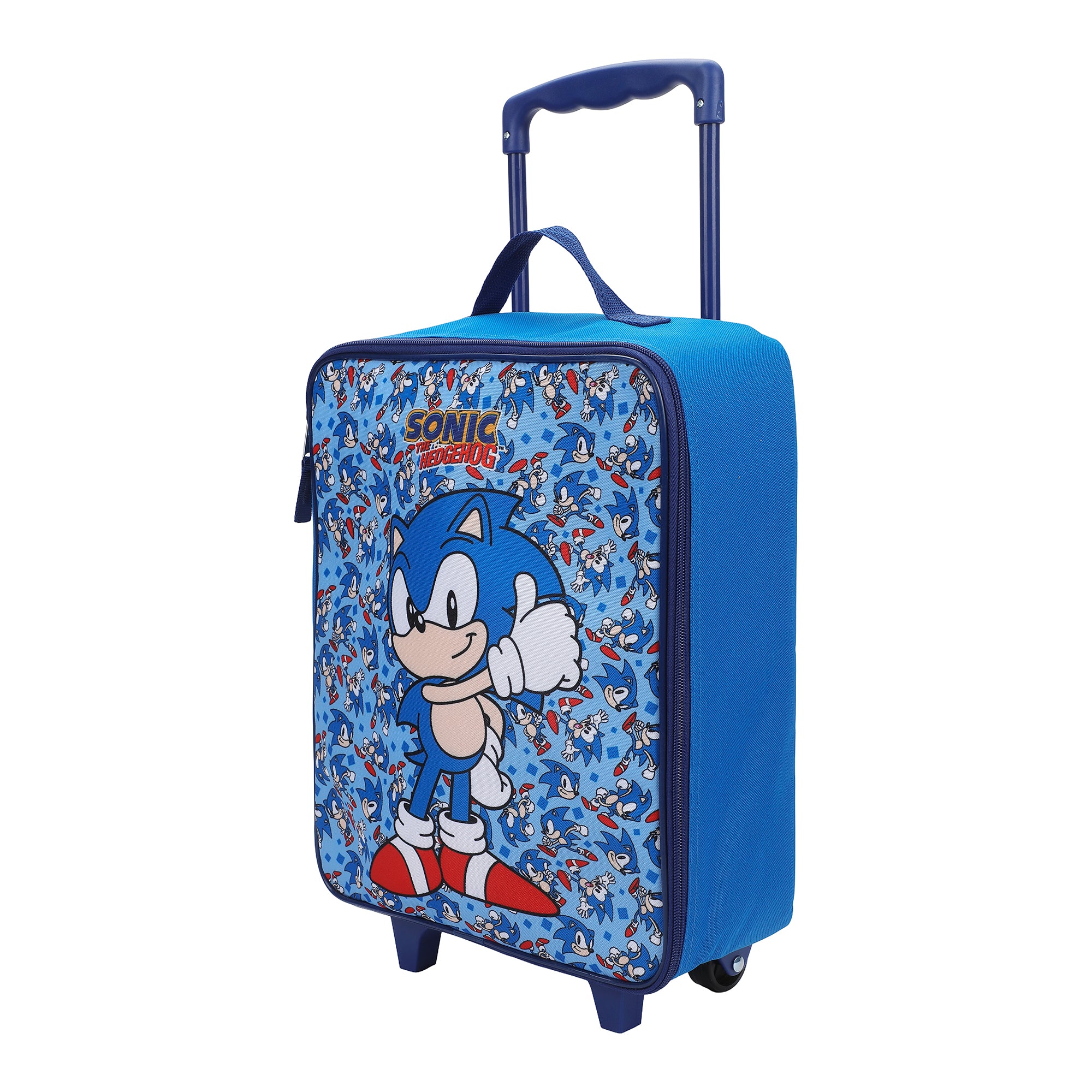 Sonic The Hedgehog Thumbs Up 14" Youth Blue Pilot Case