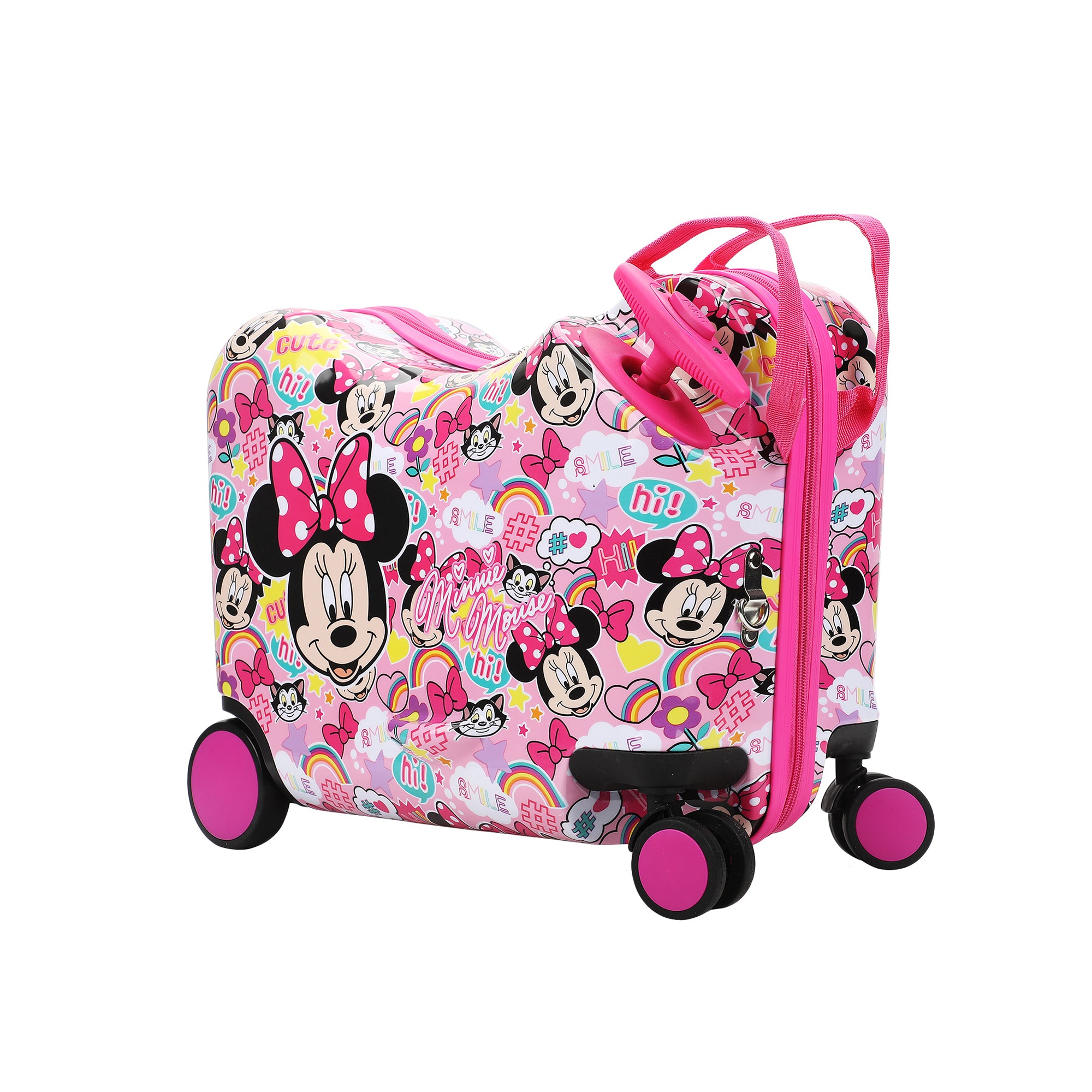 Minnie Mouse Ride-On 18" Suitcase For Kids & Toddlers