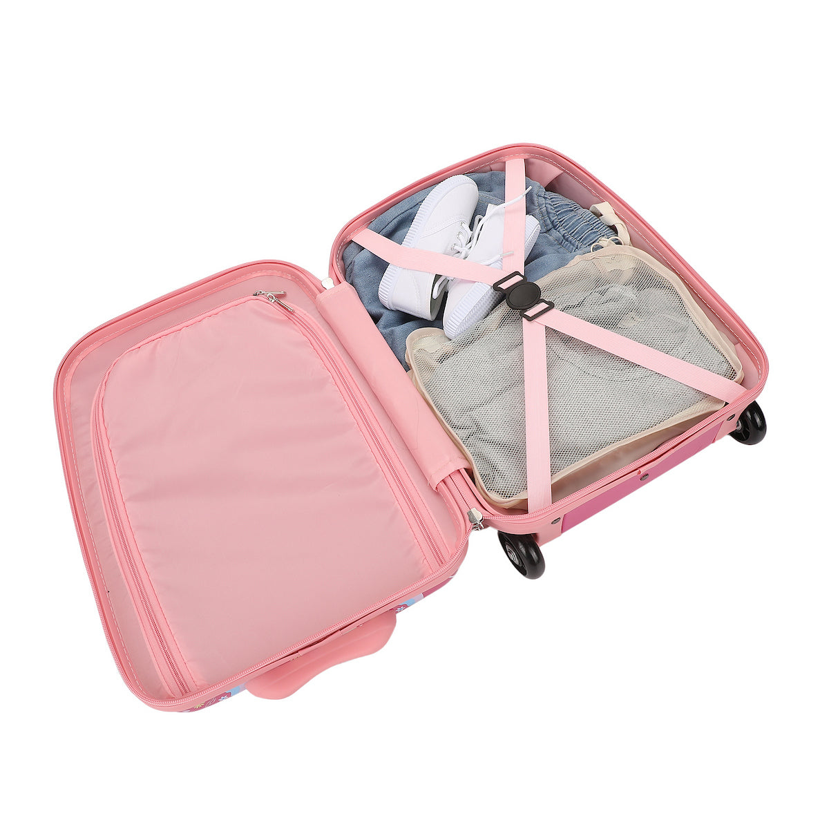 Viggio Unicorn 2-Wheel Suitcase with Backpack and Neck Pillow (3-Pc Set)