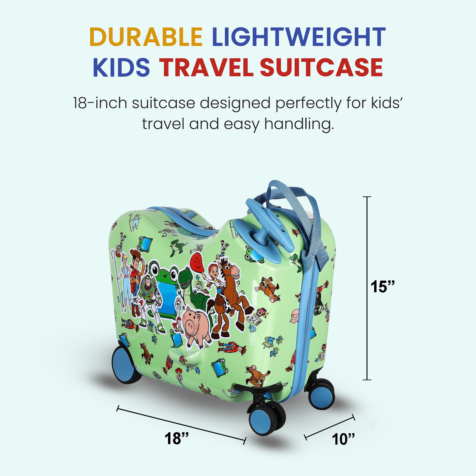 Toy Story Kids Ride-On 15" Luggage For Travel and Adventures