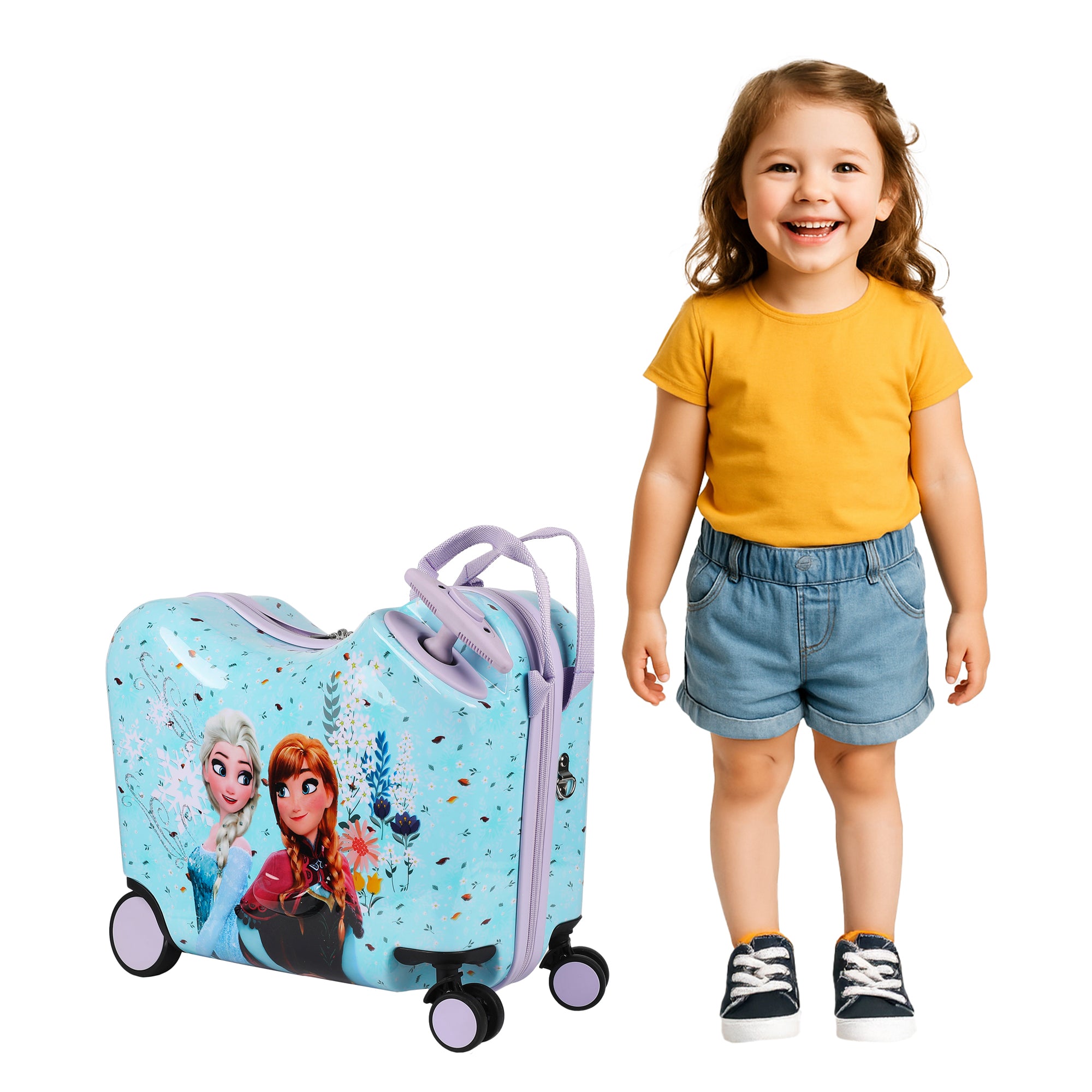 Frozen Elsa and Anna Ride-On Luggage For Kids & Toddlers