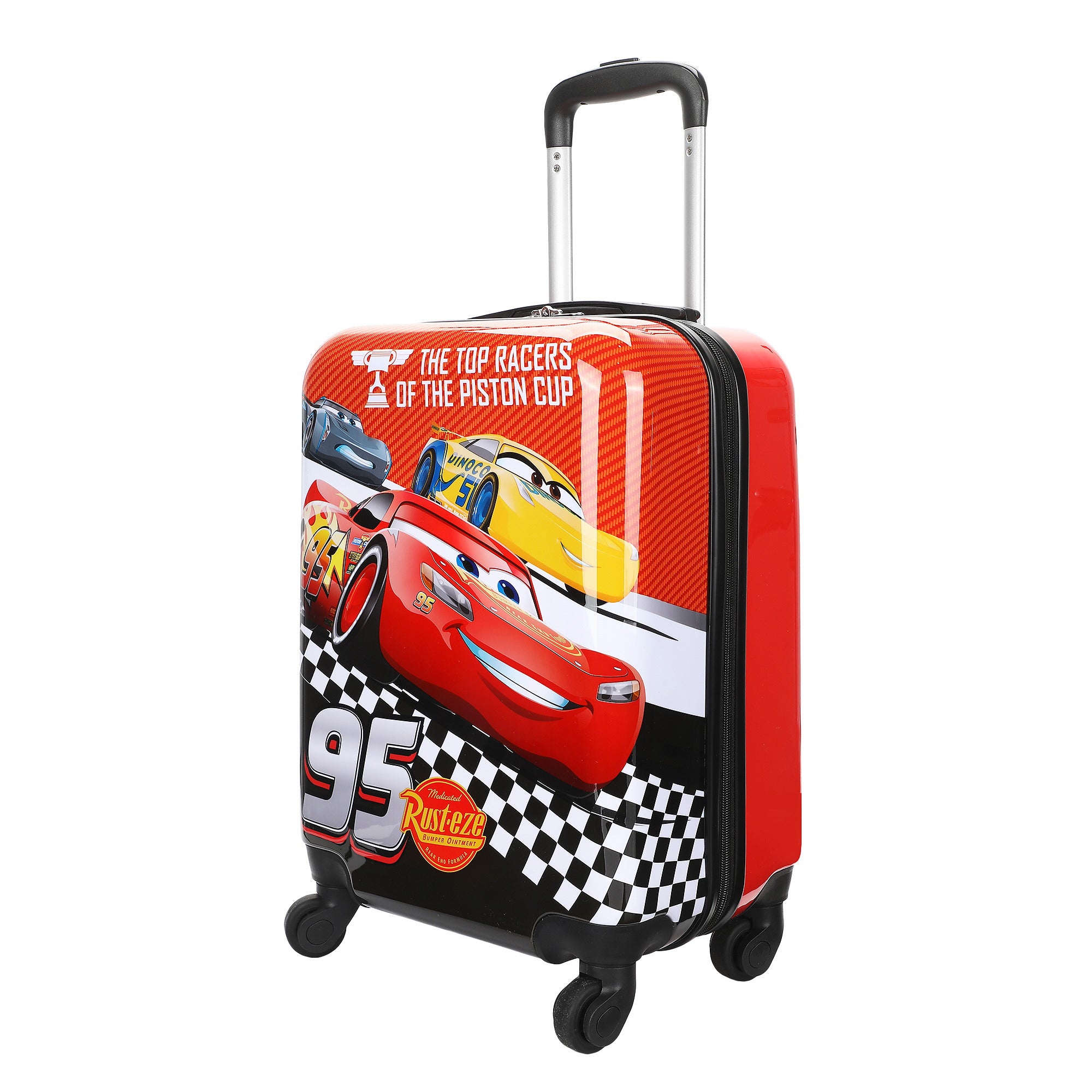 Cars Kids 4-Wheel ABS Printed Suitcase for Travel