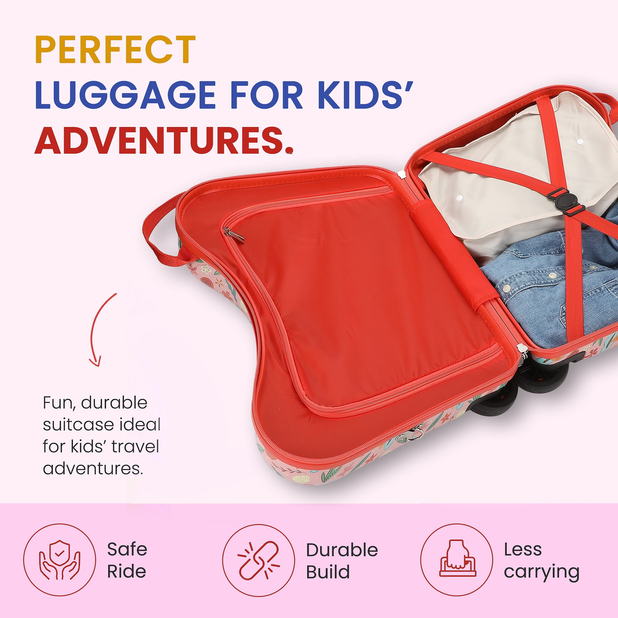 Moana Adventure 15-Inch Kids Ride-On Spinner Suitcase