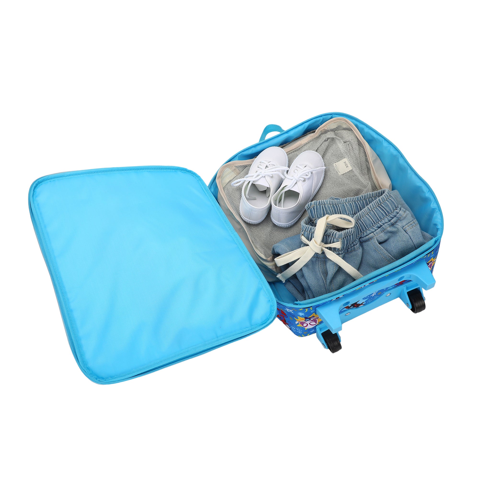 Spidey And His Amazing Friends Kids' 4-Piece Travel Set With Suitcase, Duffle Bag, Toiletries Case, and Luggage Tag