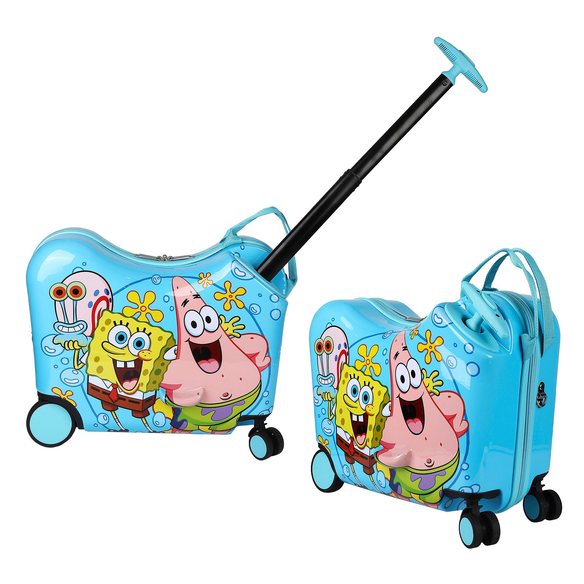 Spongebob Squarepants Kids Hardshell 15-Inch Ride-On Suitcase