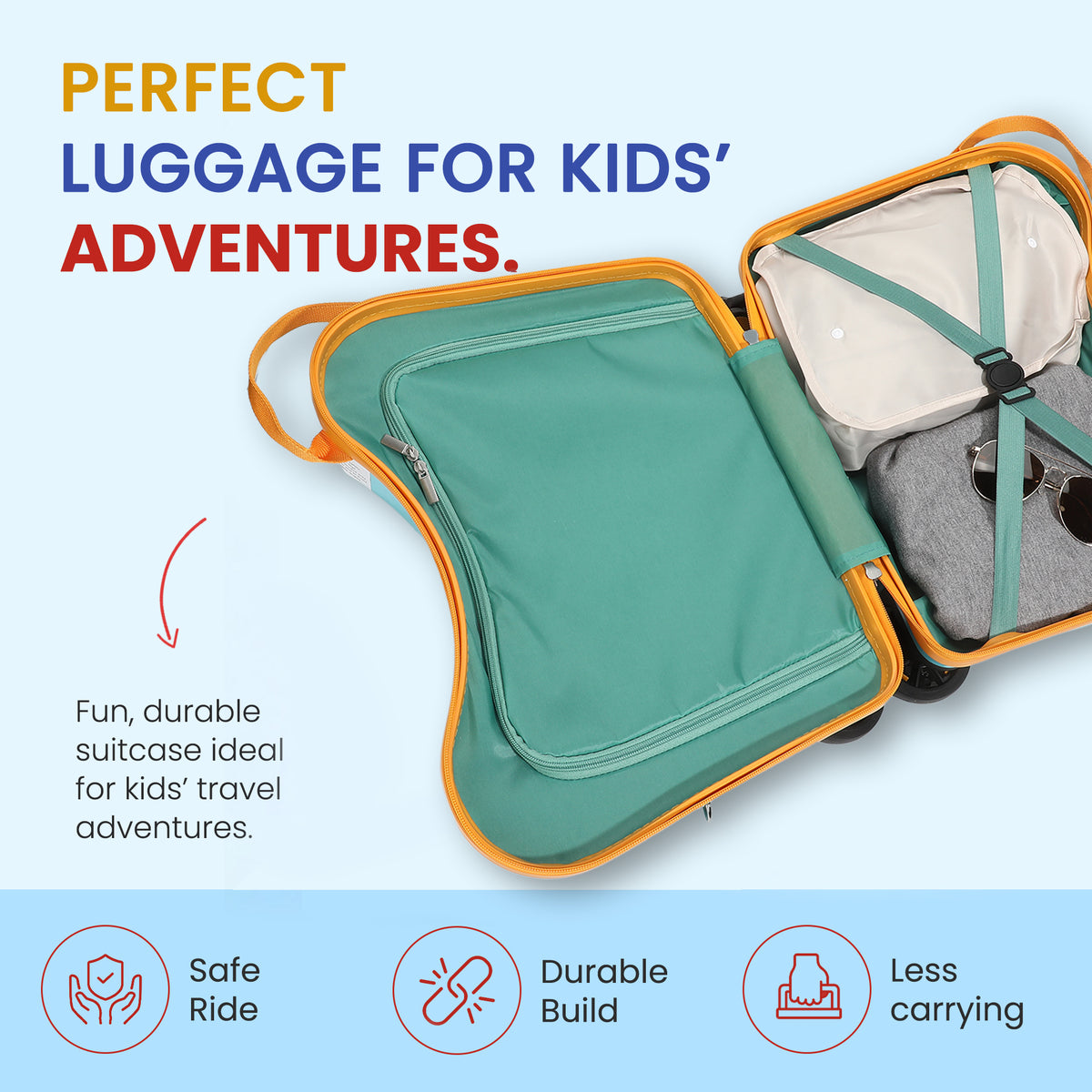 Scooby Doo Kids Ride On Luggage for Travel Adventures