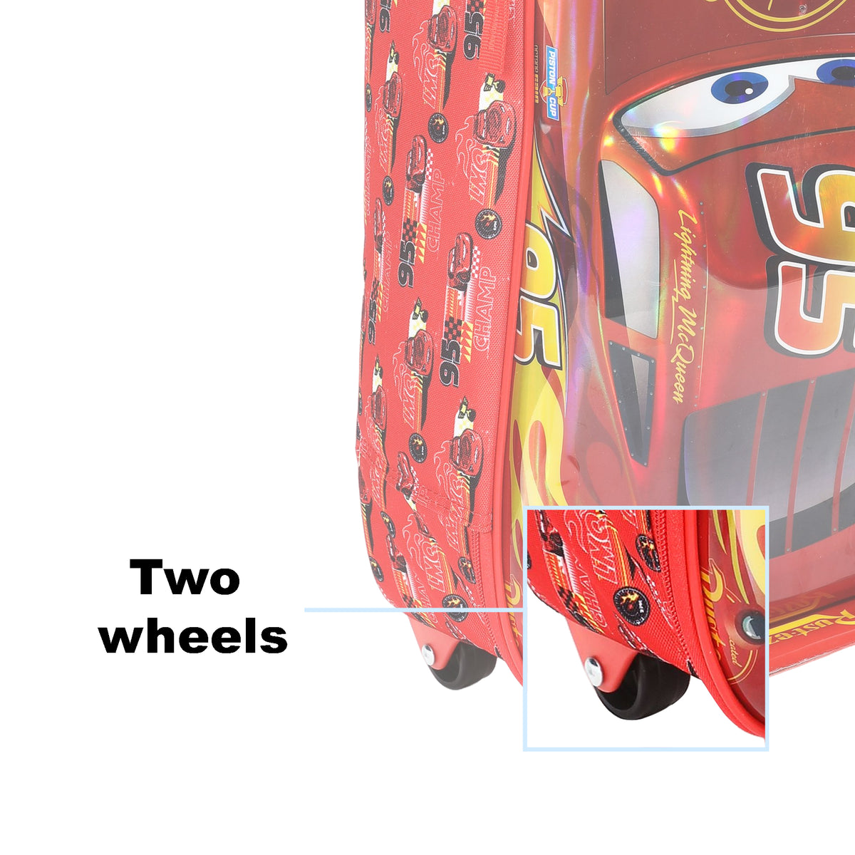 Cars Lightning McQueen 16" Hard-Shell Luggage For Kids Travel