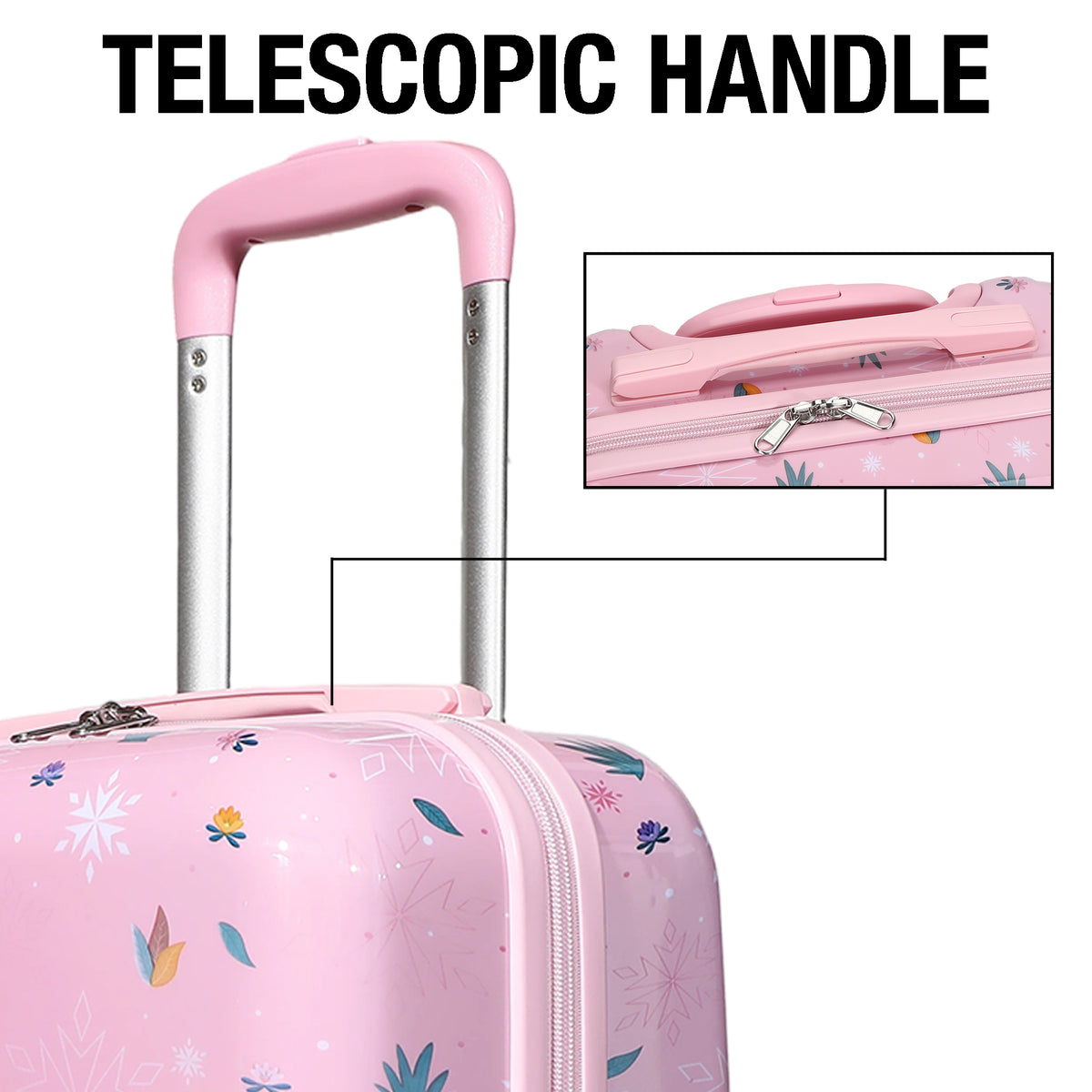 Frozen Olaf Pink Kids Luggage for Travel and School Trips