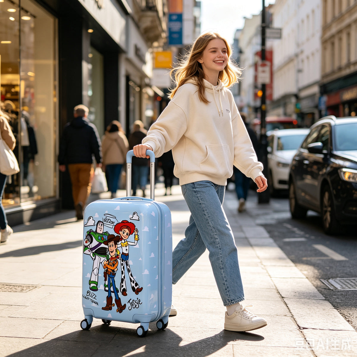 Toy Story Buzz Woody Jessie Cloud 20" ABS Luggage
