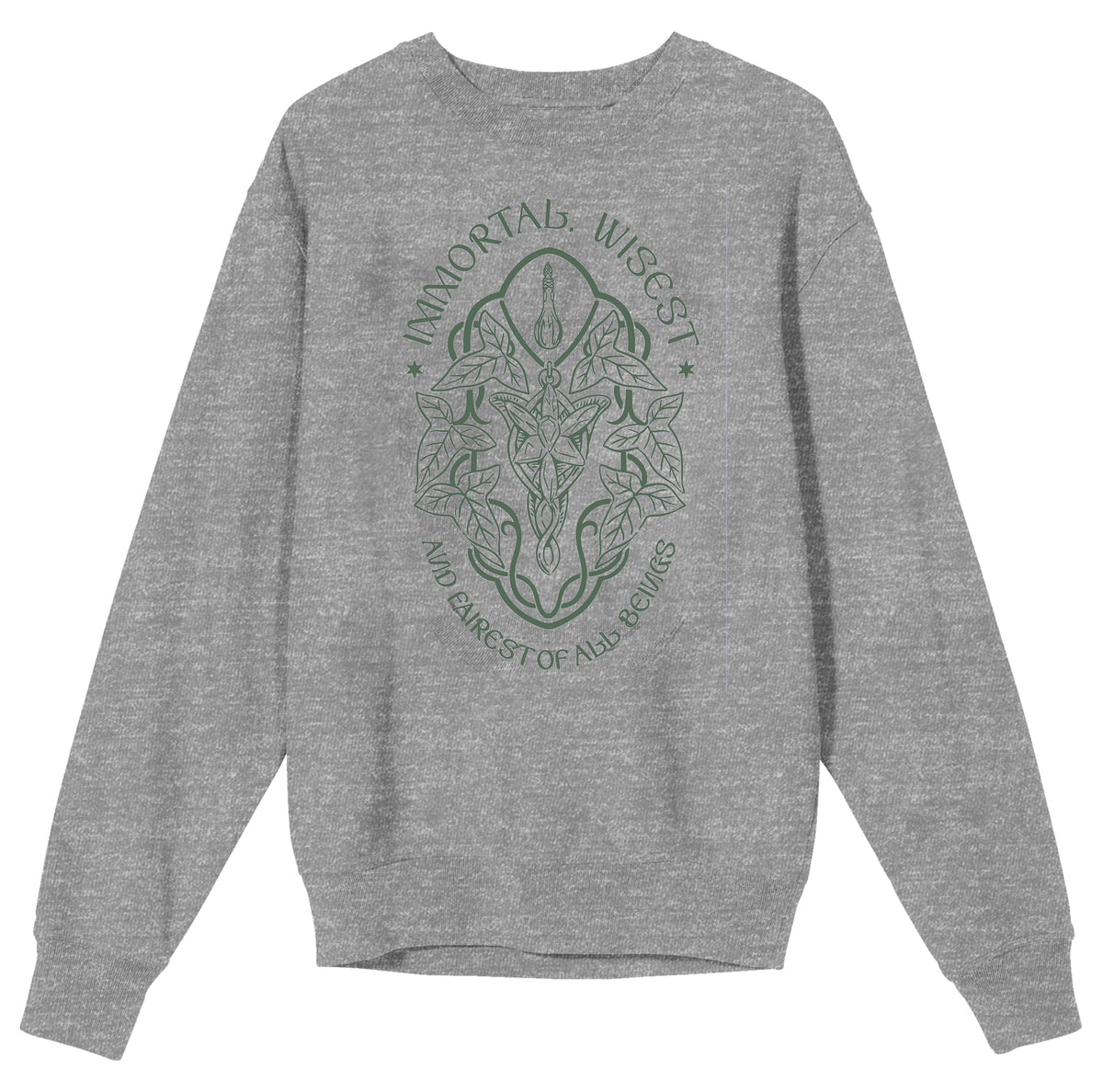 Lord Of The Rings Immortal Wisest Fairest Sweatshirt for Adults