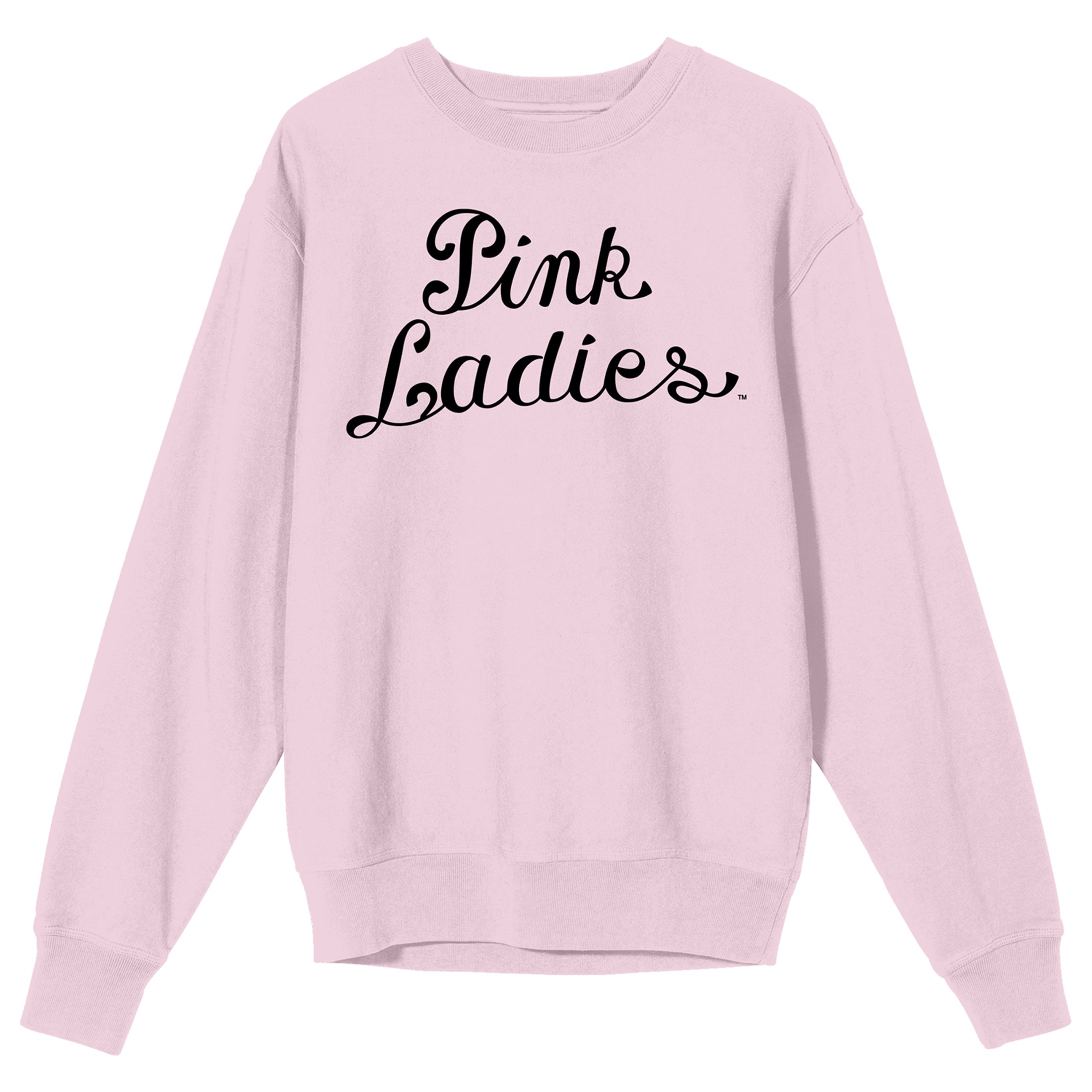 Grease Pink Ladies Logo Women's Pink Crew Neck Graphic Sweatshirt