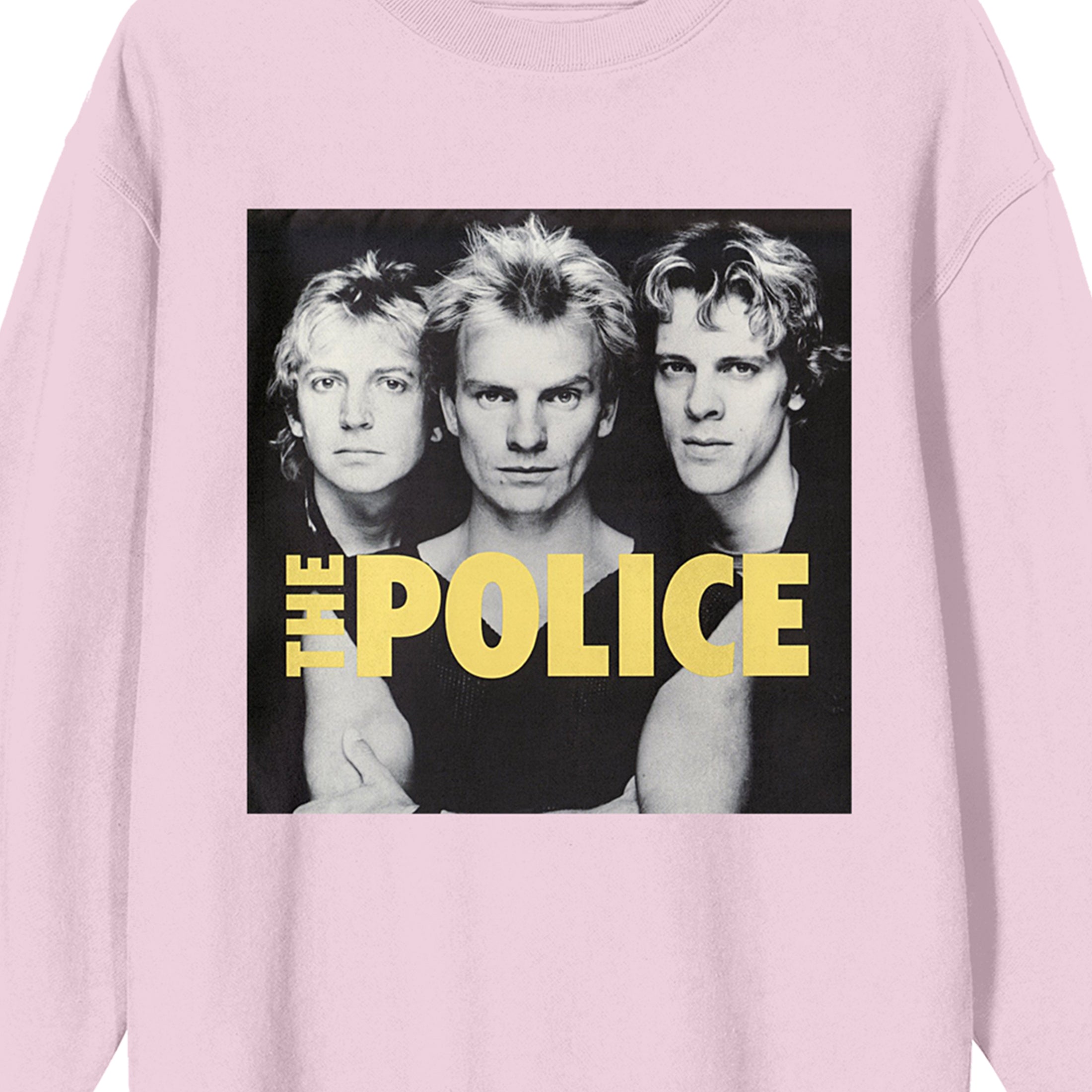 The Police Group Art Crew Neck Long Sleeve Cradle Pink Women's Sweatshirt-Medium