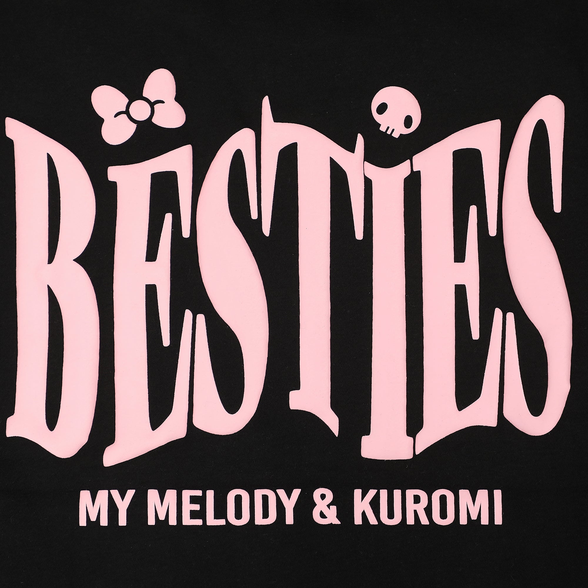 Hello Kitty & Friends Besties Women's Black Crew Neck Long Sleeve Sweatshirt