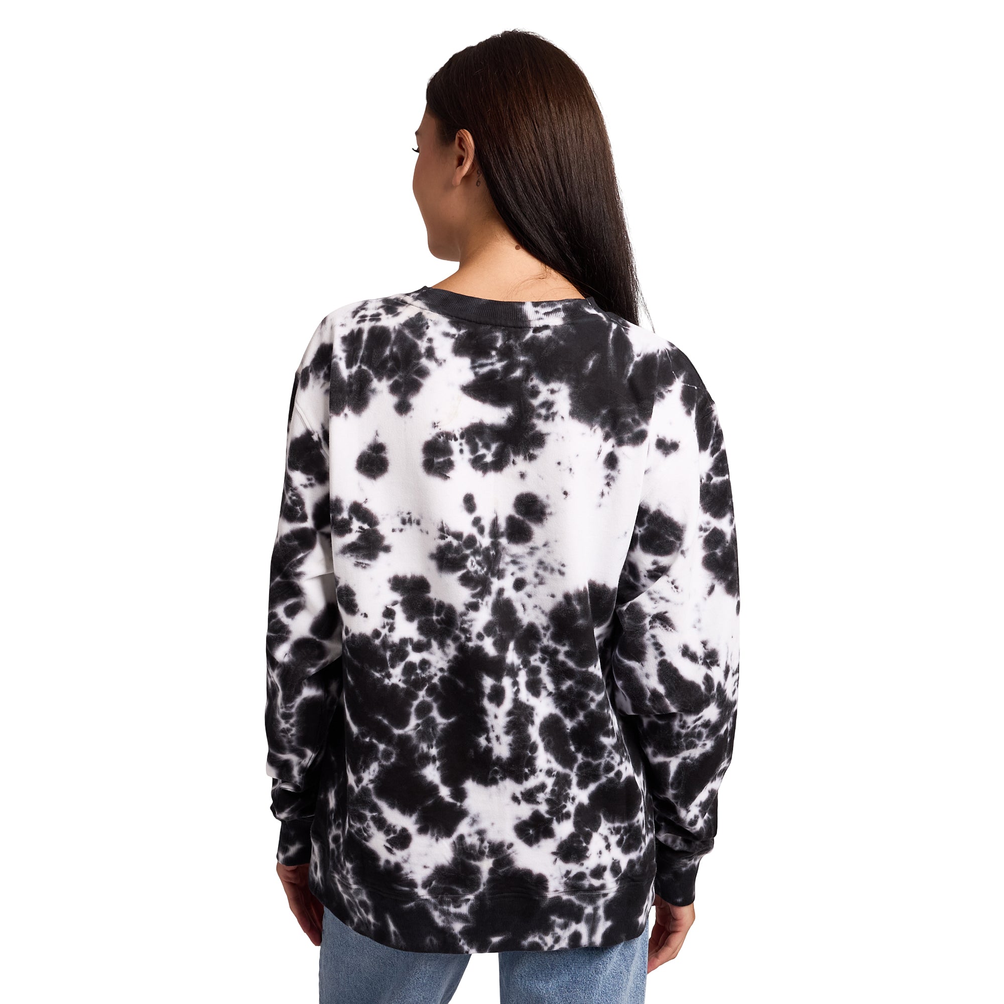 Wicked Part 1 Logo Heart Women’s Black Crew Neck Long Sleeve Fleece Sweatshirt