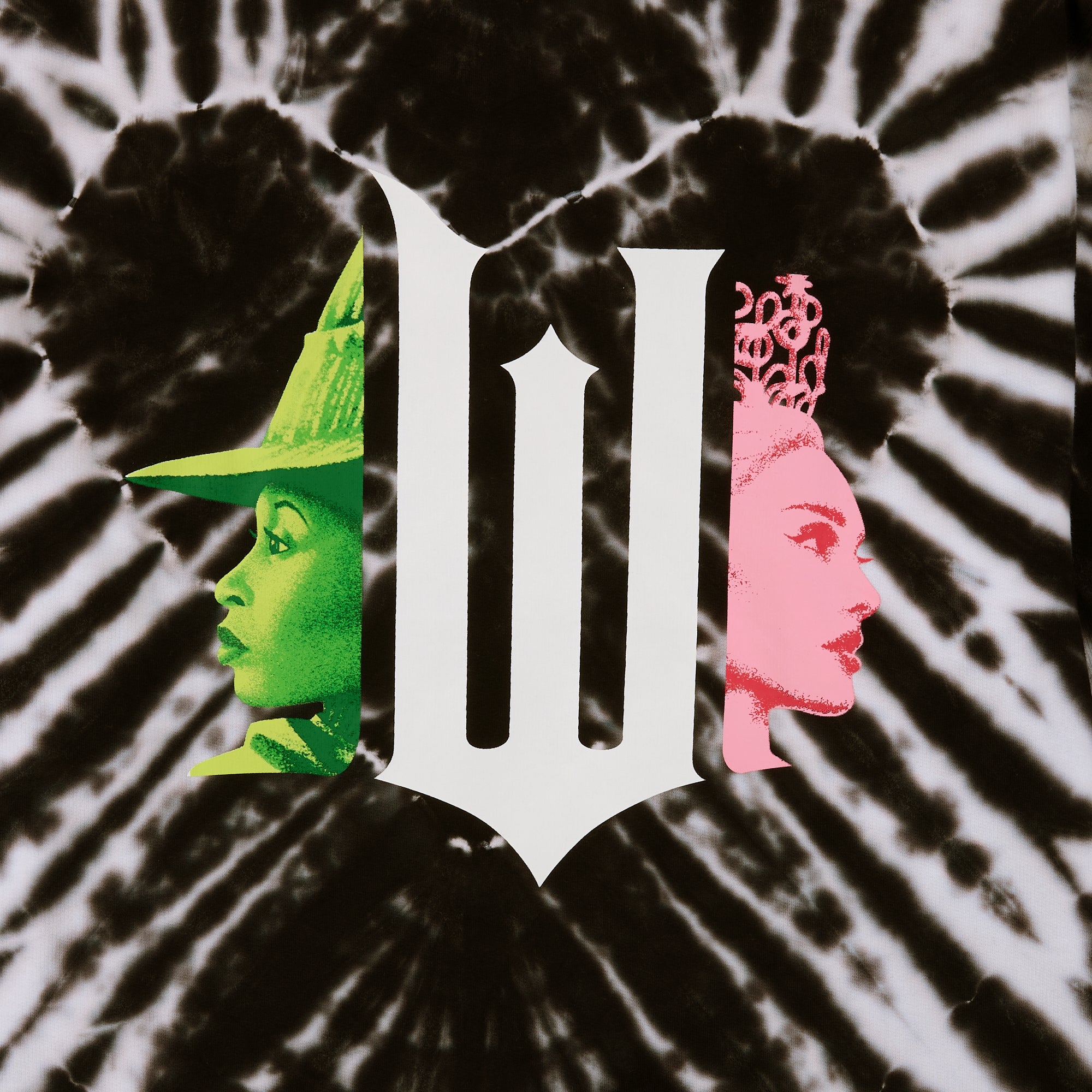 Wicked Part 1 Logo Heart Women’s Black Crew Neck Long Sleeve Fleece Sweatshirt