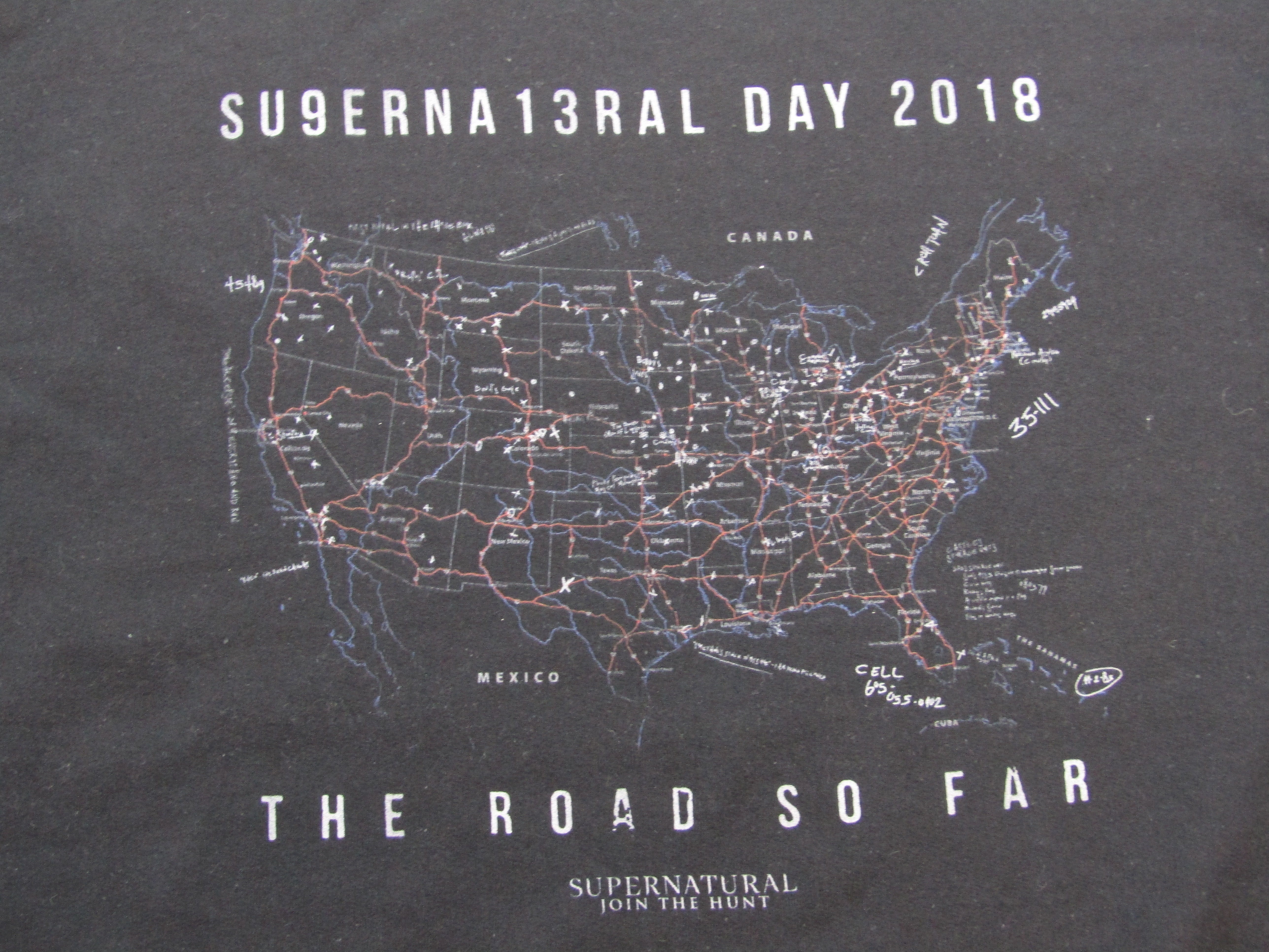 Supernatural The Road So Far Crew Neck Long Sleeve Adult Sweatshirt-XL