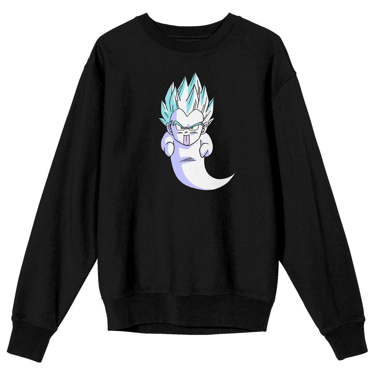 Dragon Ball Z Gotenks Super Ghost Crew Neck Long Sleeve Black Adult Sweatshirt