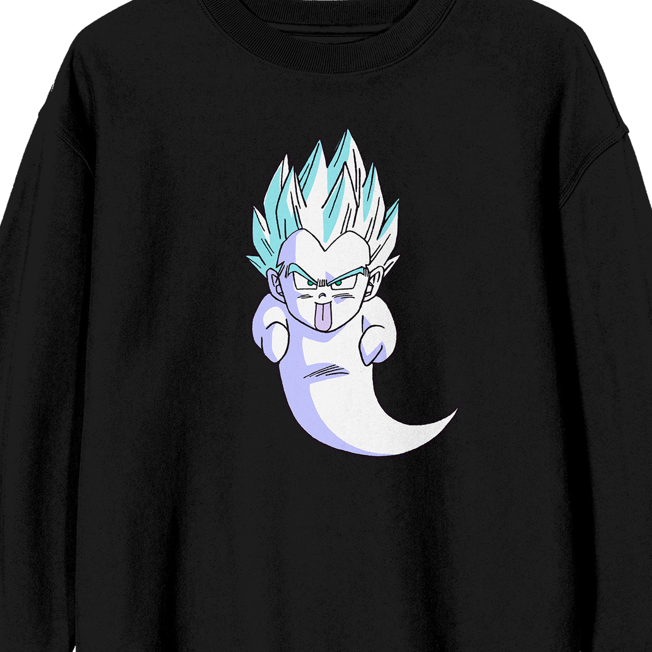 Dragon Ball Z Gotenks Super Ghost Crew Neck Long Sleeve Black Adult Sweatshirt