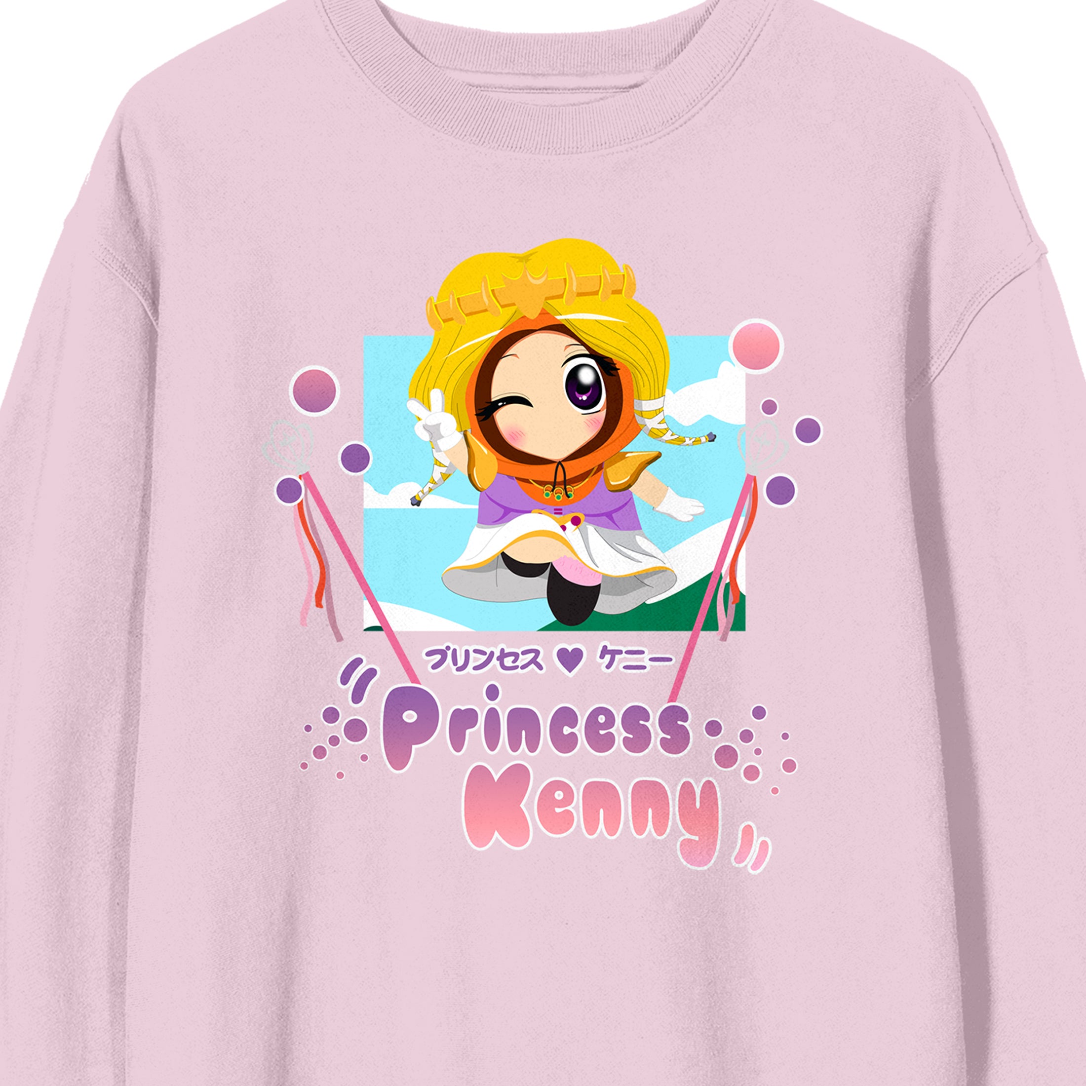 South Park Princess Kenny Men's Pink Crew Neck Sweatshirt-XL