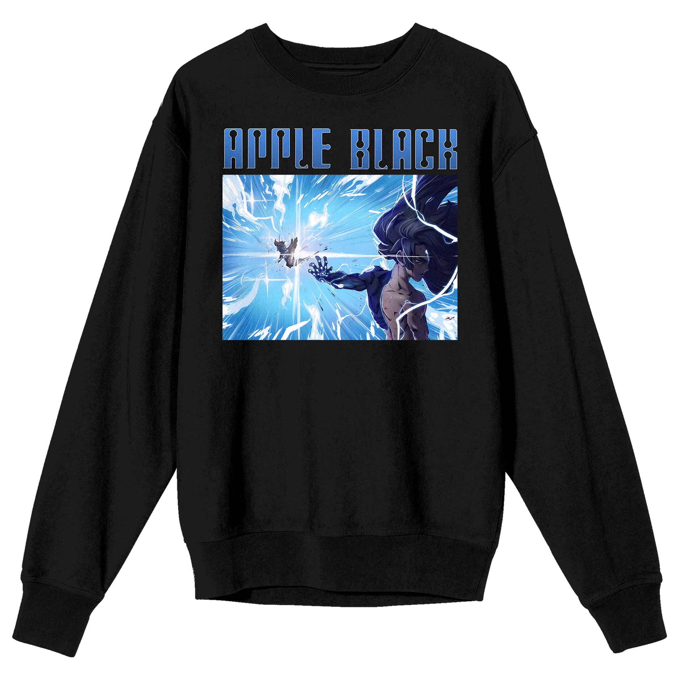 Apple Black Sano's Holy Ghost Push Adult Black Crew Neck Sweatshirt