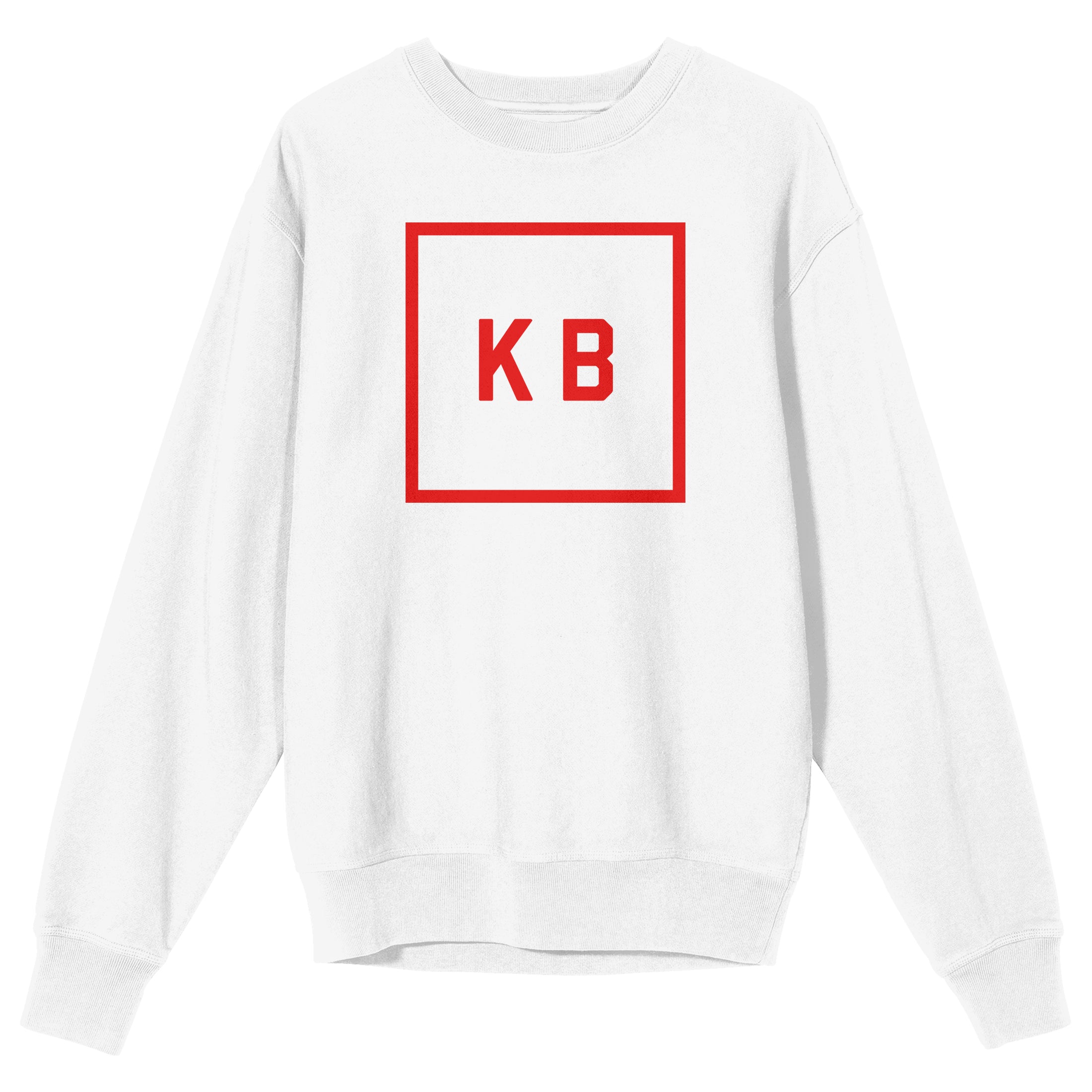 Kane Brown KB Box Logo Crew Neck Long Sleeve White Adult Sweatshirt