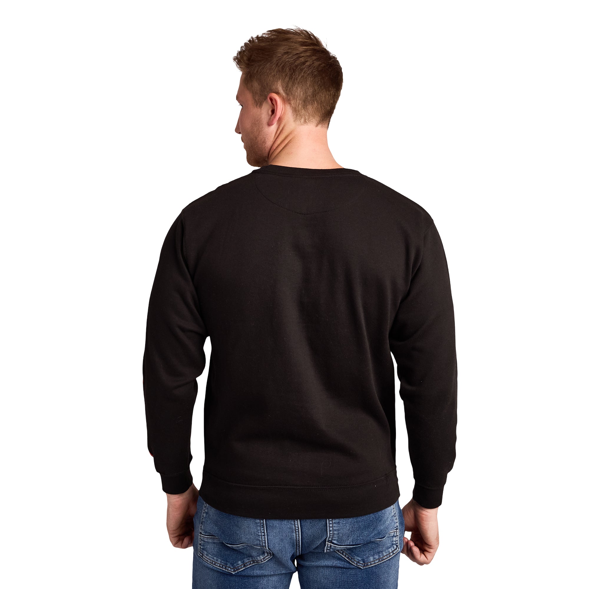 Stranger Things Vecna Puff Print on Men's Black Sweatshirt