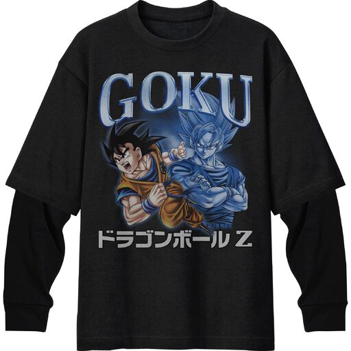 Dragon Ball Z Goku Men's Black Twofer Combo Shirt