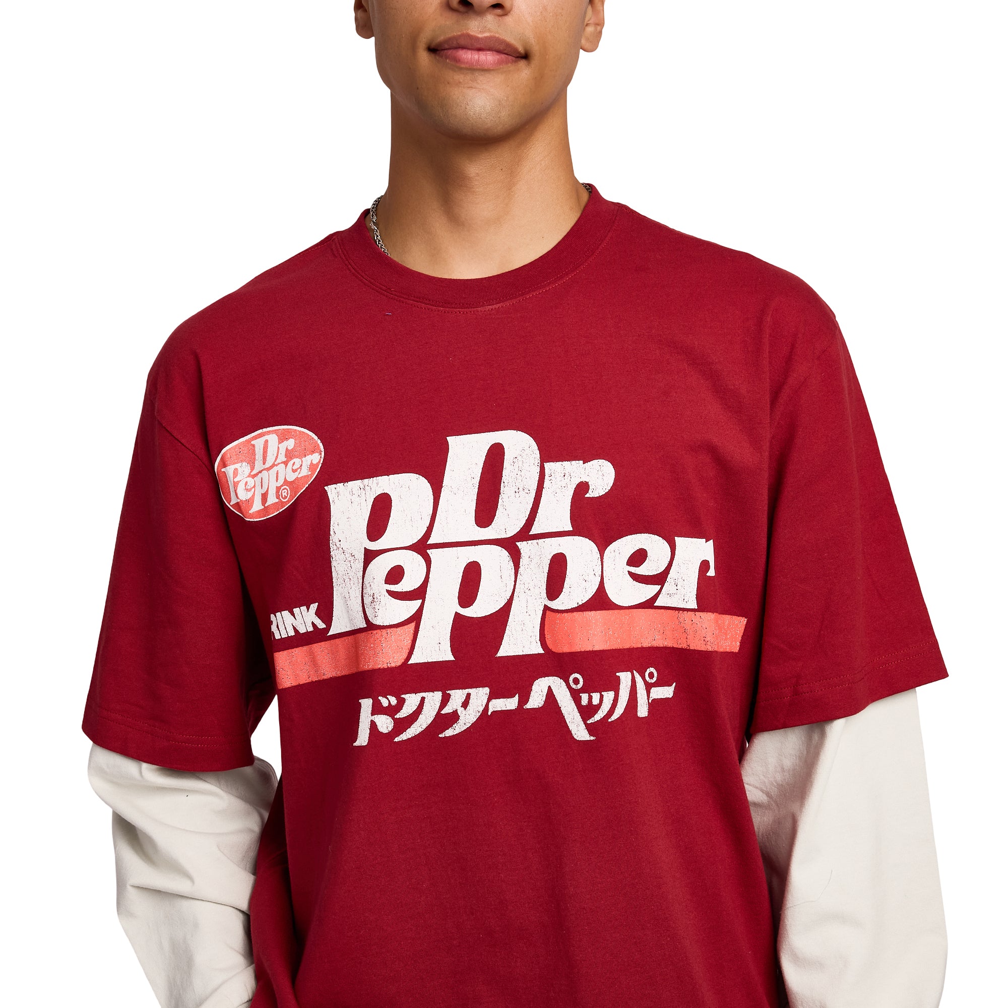 Dr Pepper Drink Dr Pepper Kanji Men's Twofer Combo Shirt