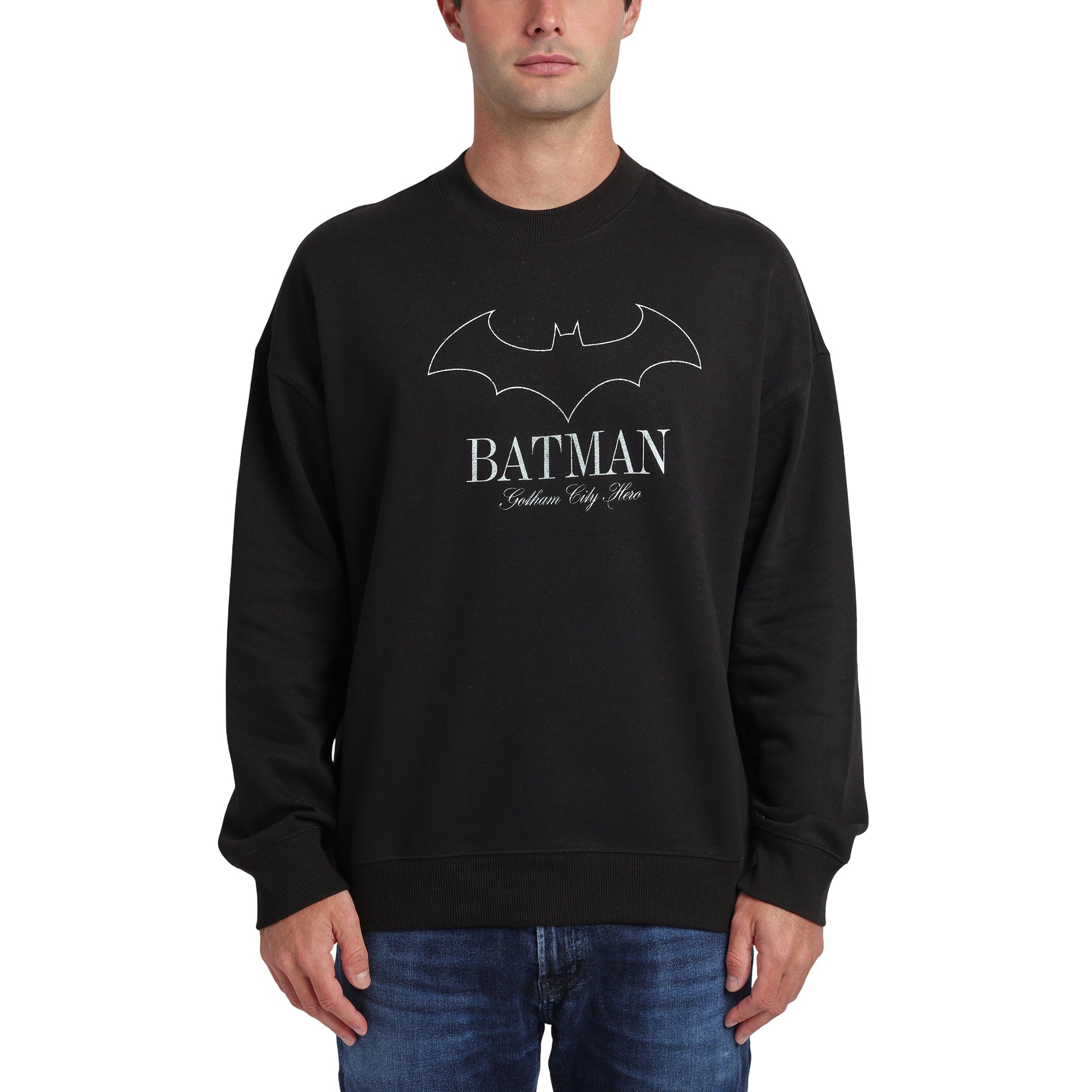 Batman The Dark Knight Men’s Black Crew Neck Sweatshirt