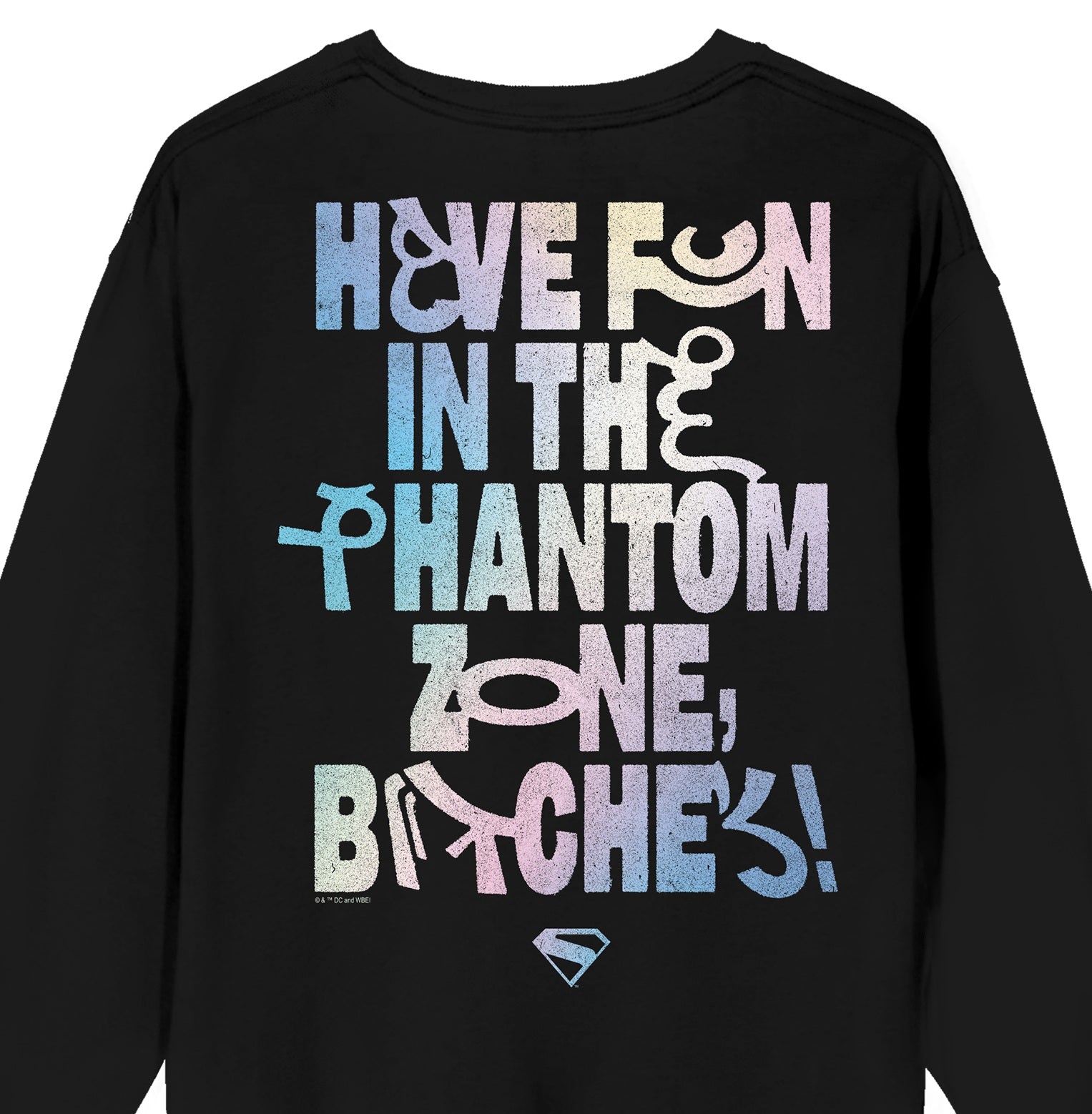 Supergirl (2026 Movie) Have Fun In The Phantom Zone Adult Black Crew Neck Sweatshirt