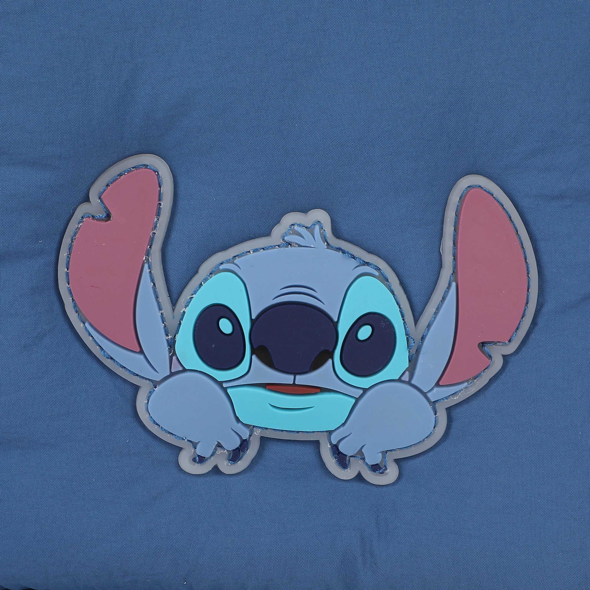 Lilo & Stitch Stitch Quilted Puffer Tote Bag with Rubber and PU Badge