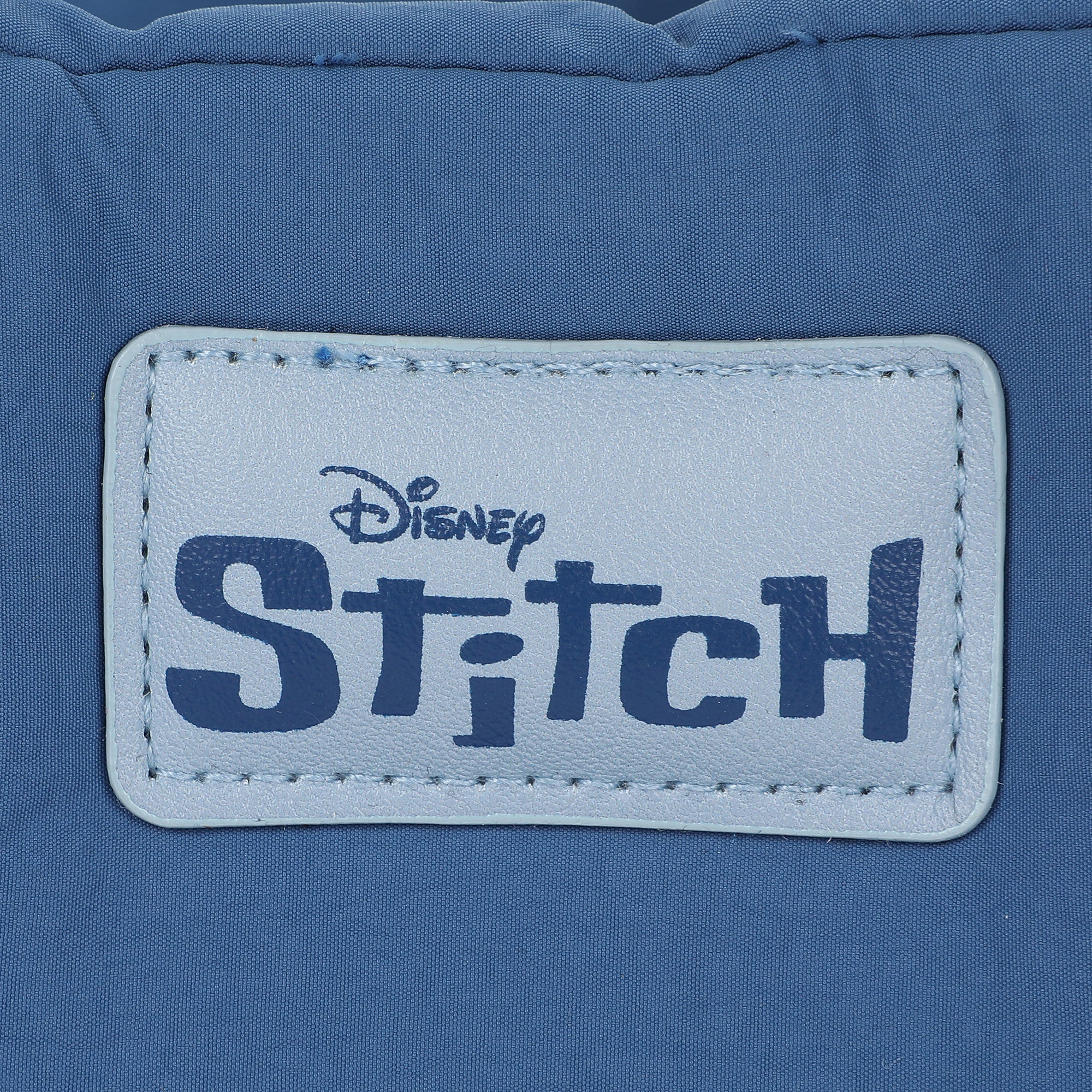 Lilo & Stitch Stitch Quilted Puffer Tote Bag with Rubber and PU Badge