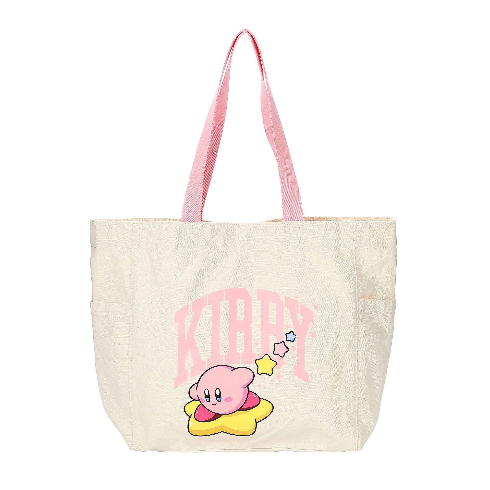 Kirby Warp Star Canvas Tote Bag, 15.5-Inch for Adults