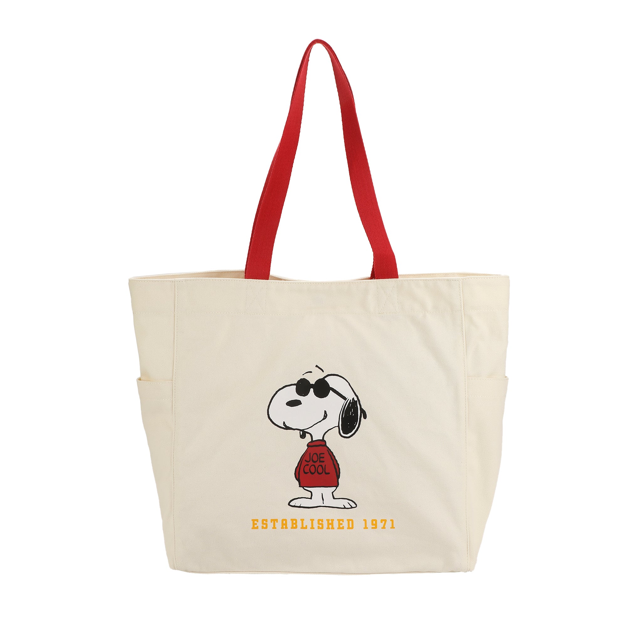 Peanuts Joe Cool Snoopy Est. 1971 15.5-Inch Adult Canvas Tote Bag