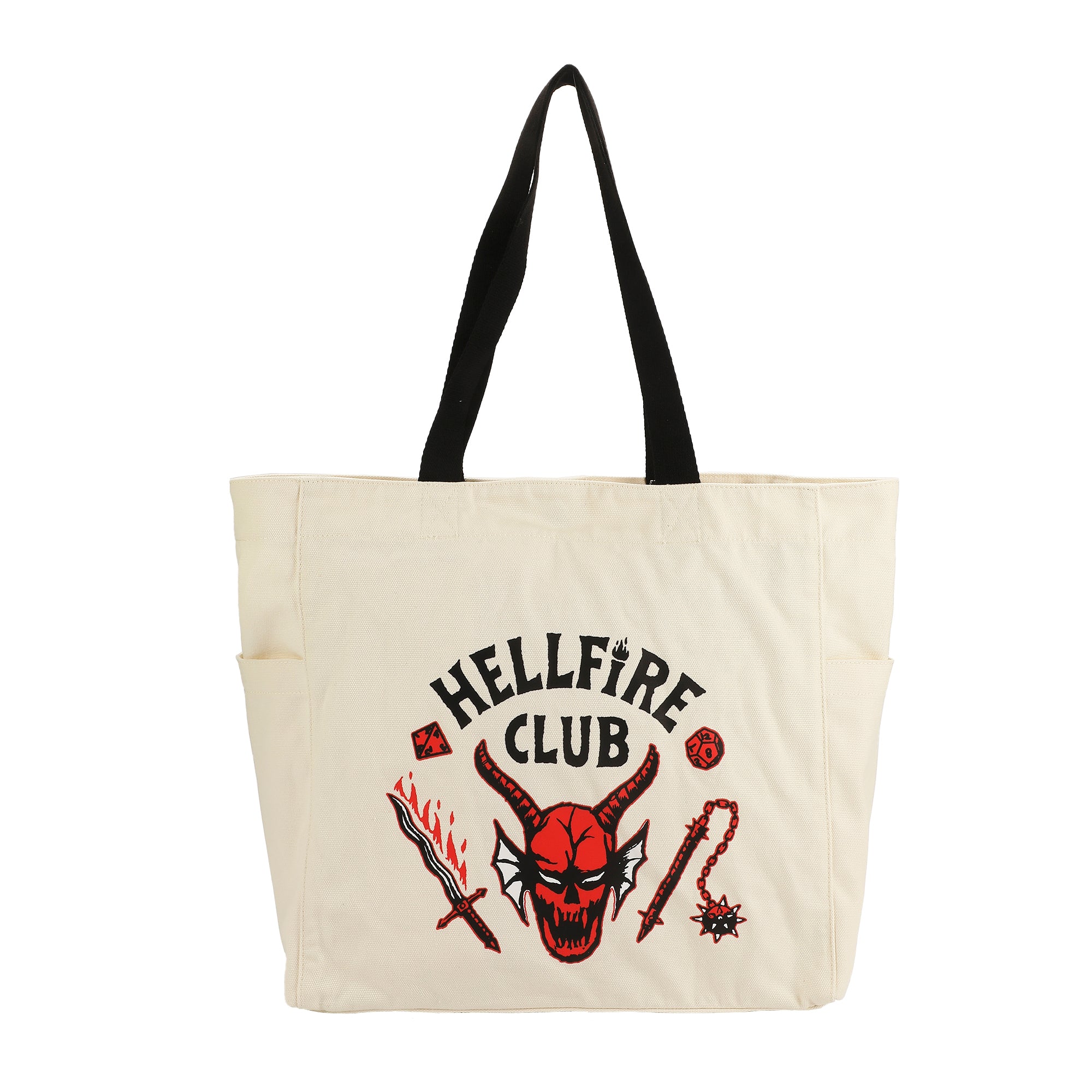 Stranger Things Hellfire Club 15.5-Inch Adult Canvas Tote Bag
