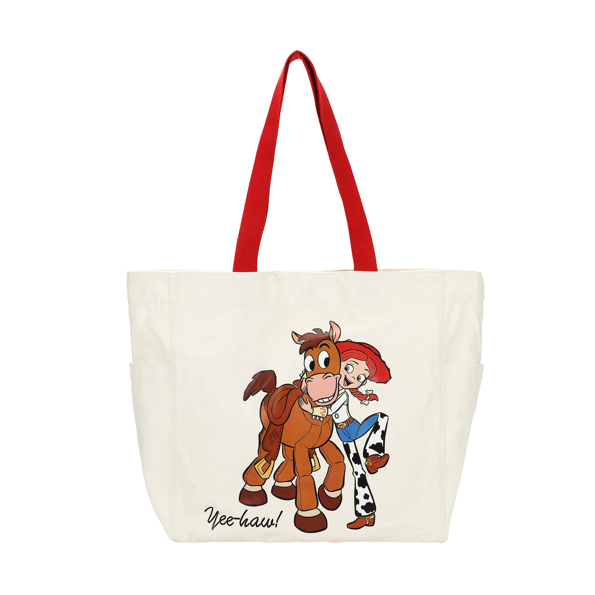 Toy Story Jessie & Bullseye Yee-Haw White 15" Adult Tote Bag