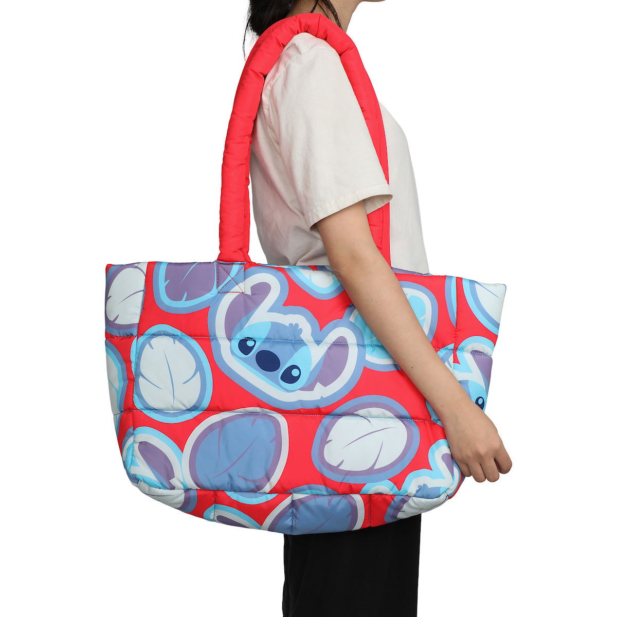 Lilo and Stitch Oversized Puffer Tote Bag