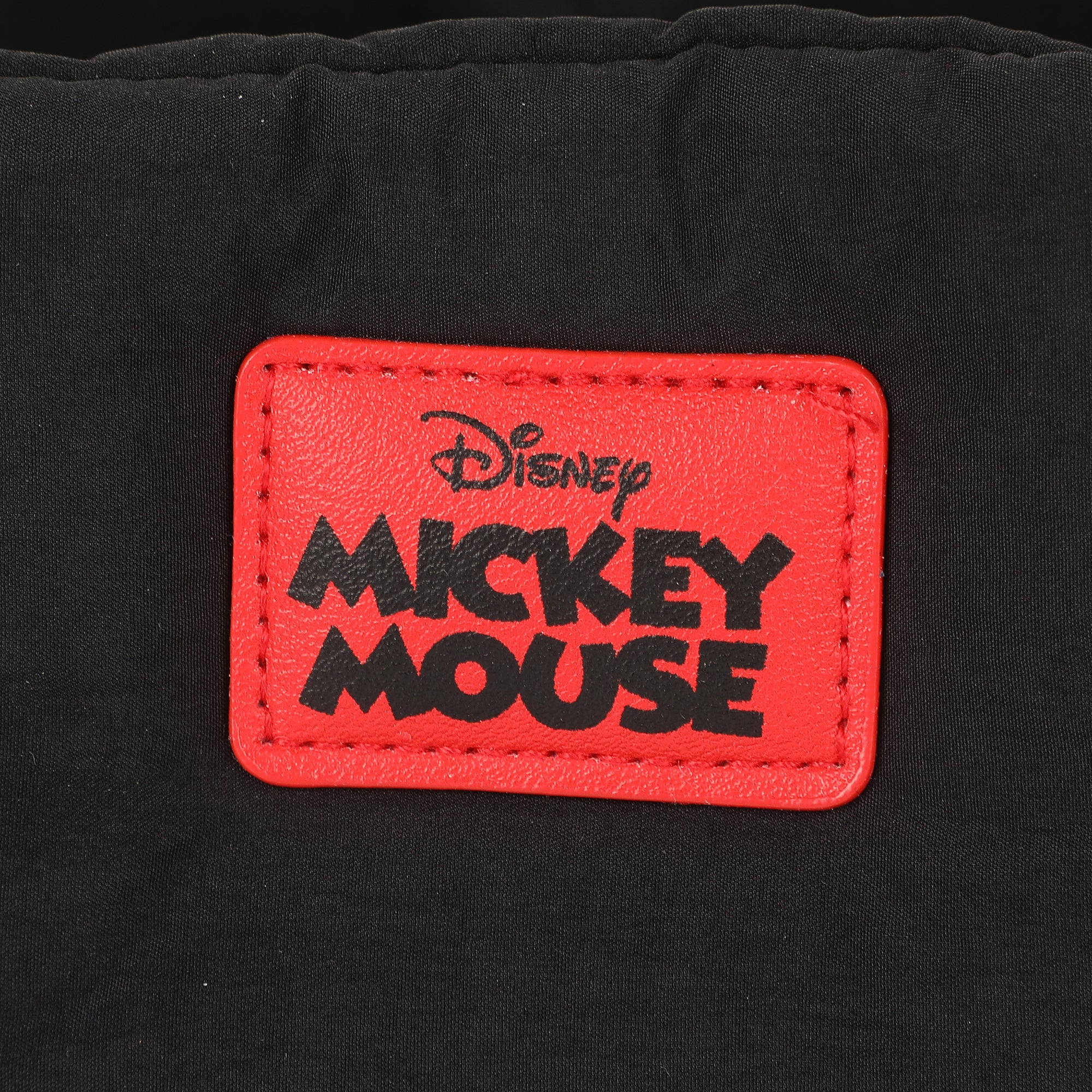 Mickey Mouse Quilted Puffer Tote Bag with Rubber and PU Badge