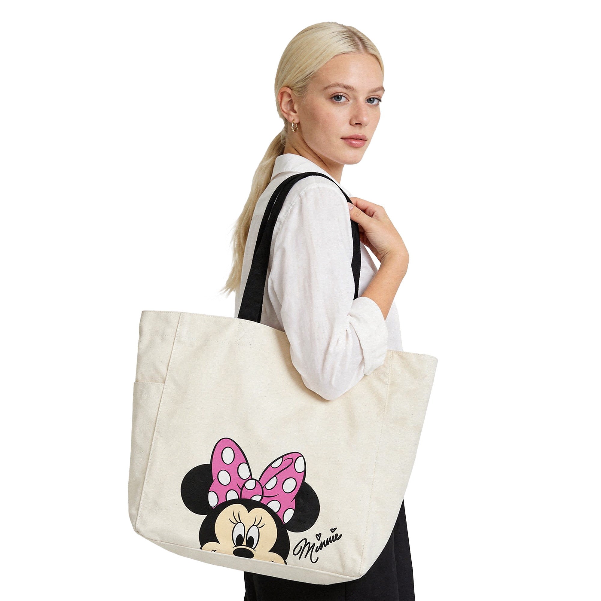 Minnie Mouse Classic Tote Bag 15.5-Inch for Adult Fans