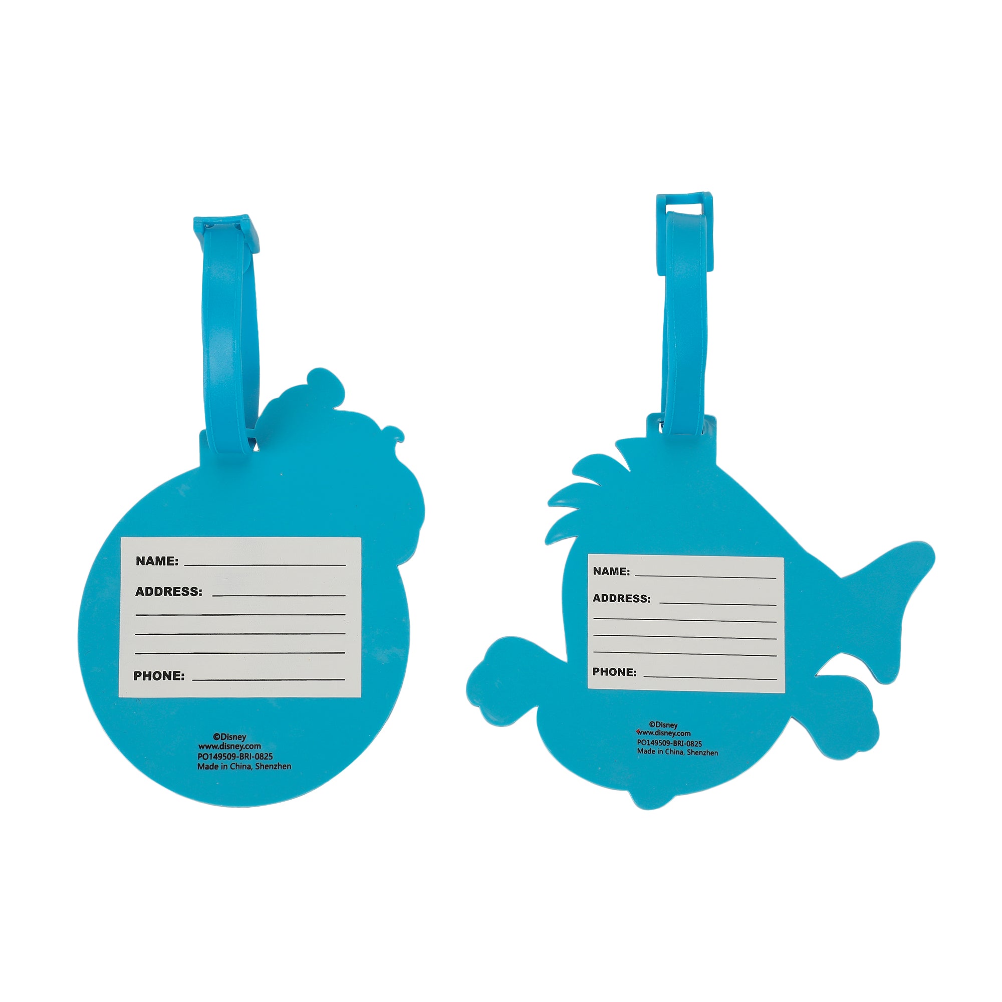 The Little Mermaid Ariel & Flounder 2-Piece Luggage Tag Set